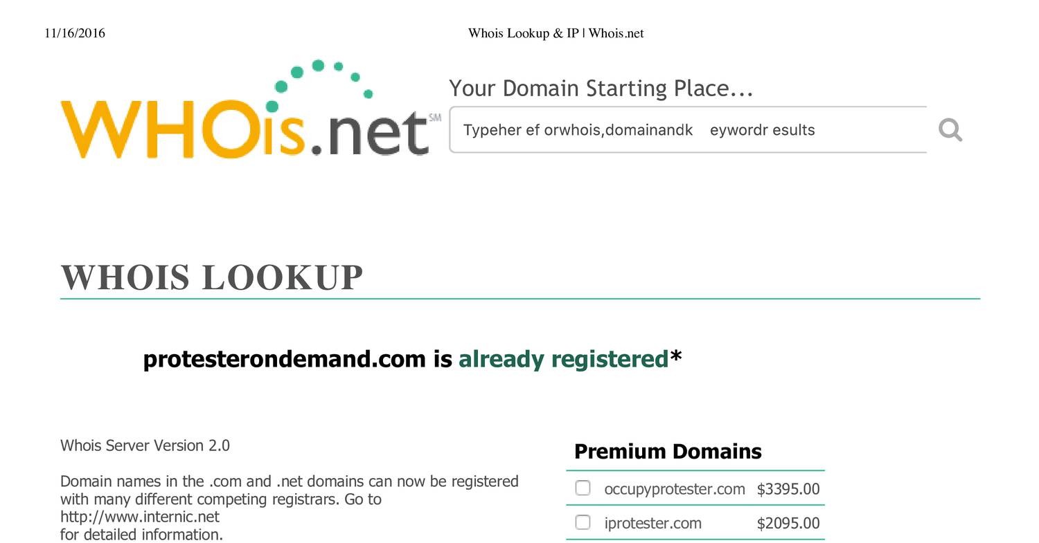 Online Whois Lookup of IP address and Domains