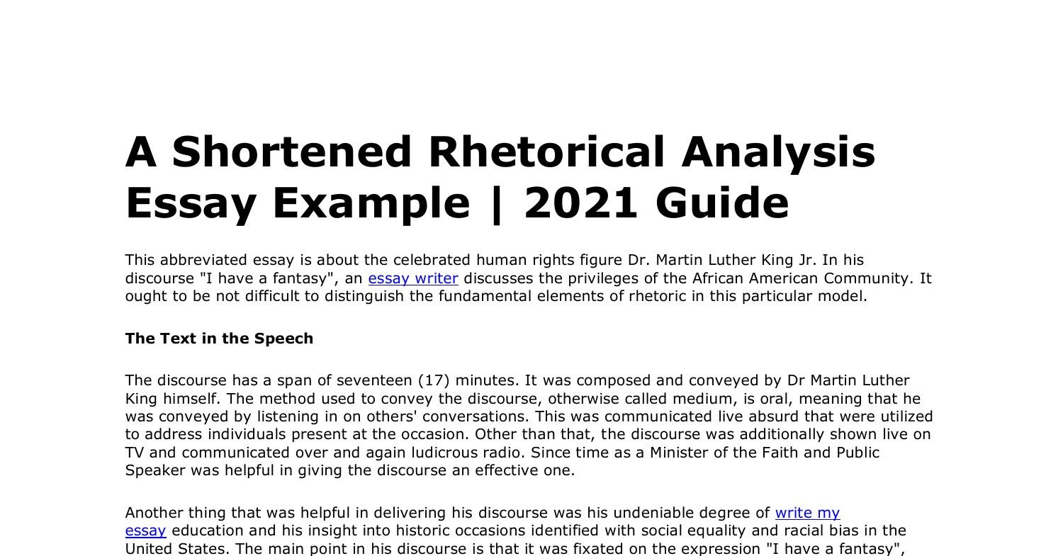 rhetorical analysis paper example