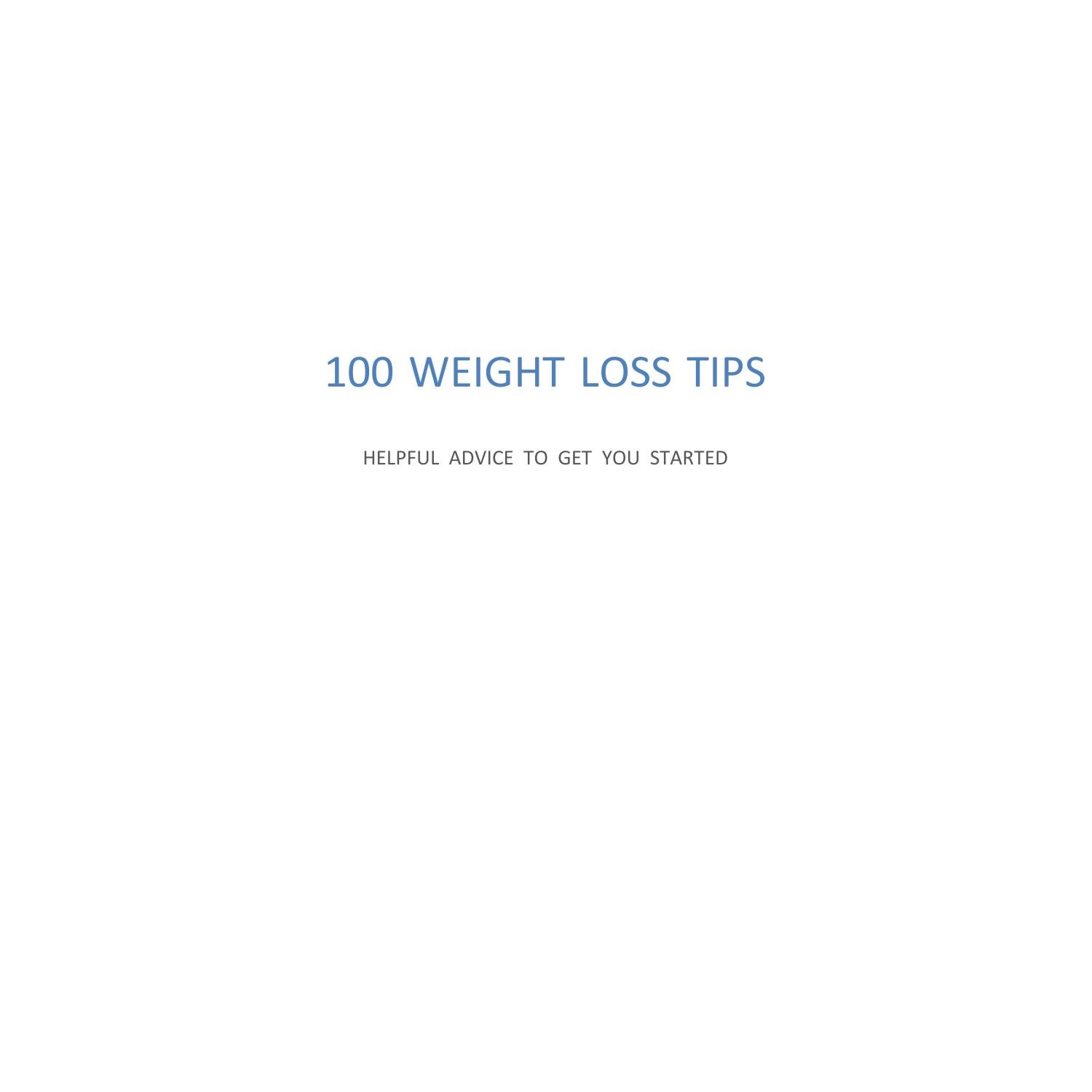 100 Weight Loss Tips.pdf | DocDroid