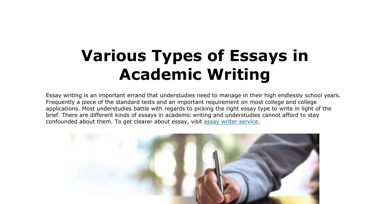 different types of academic writing