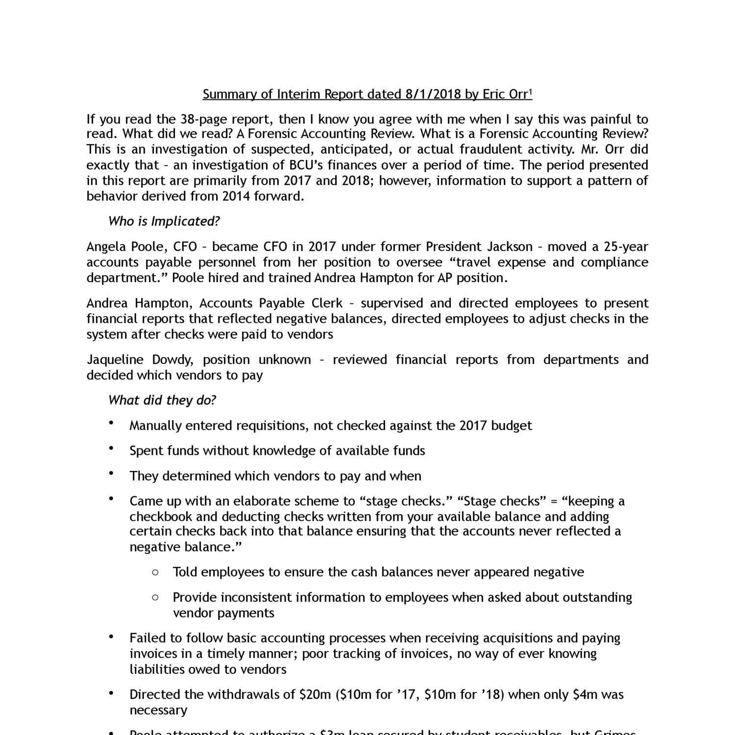 Forensic audit reports image