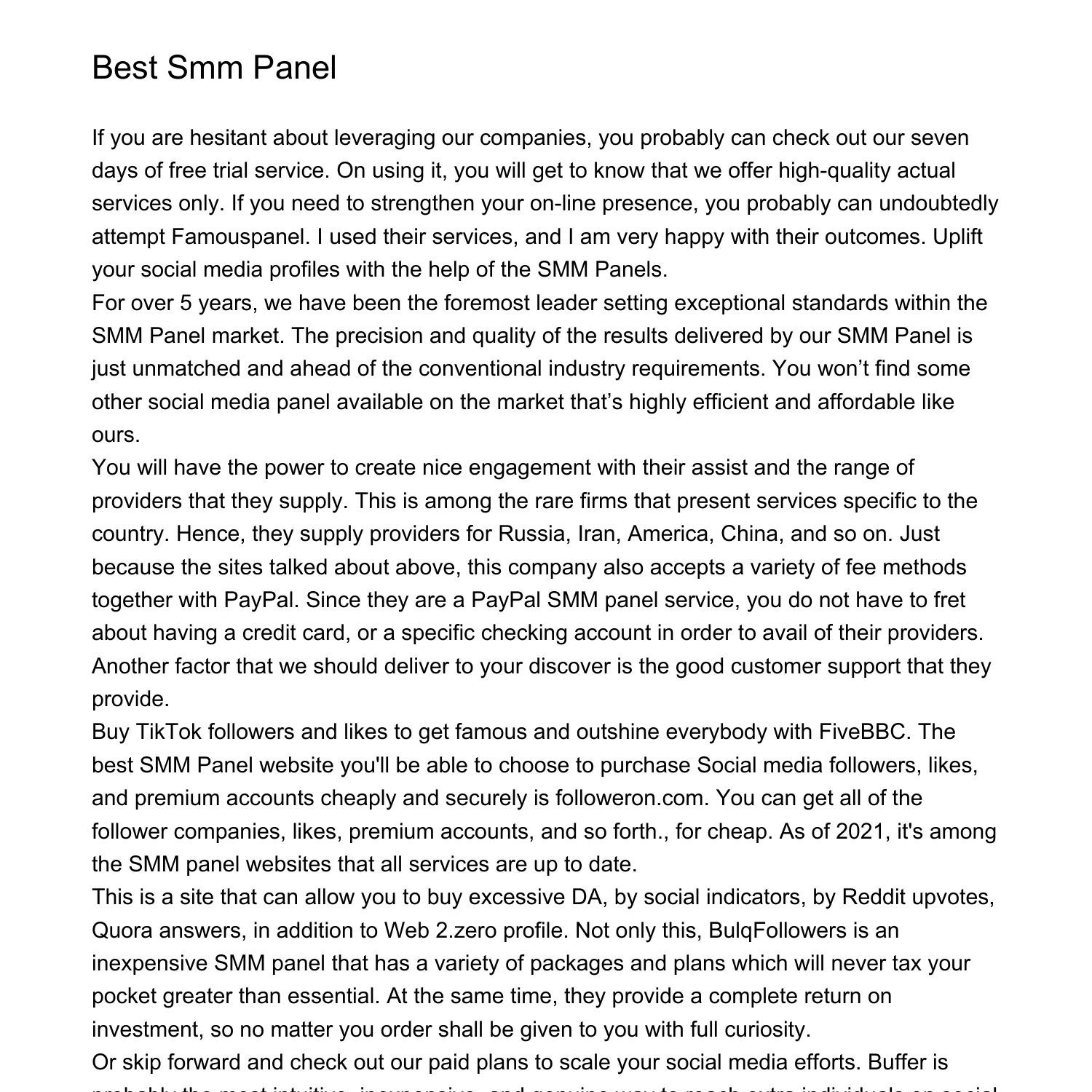Smmvaly Is The Cheapest Smm Panel Provideretrgk.pdf.pdf | DocDroid
