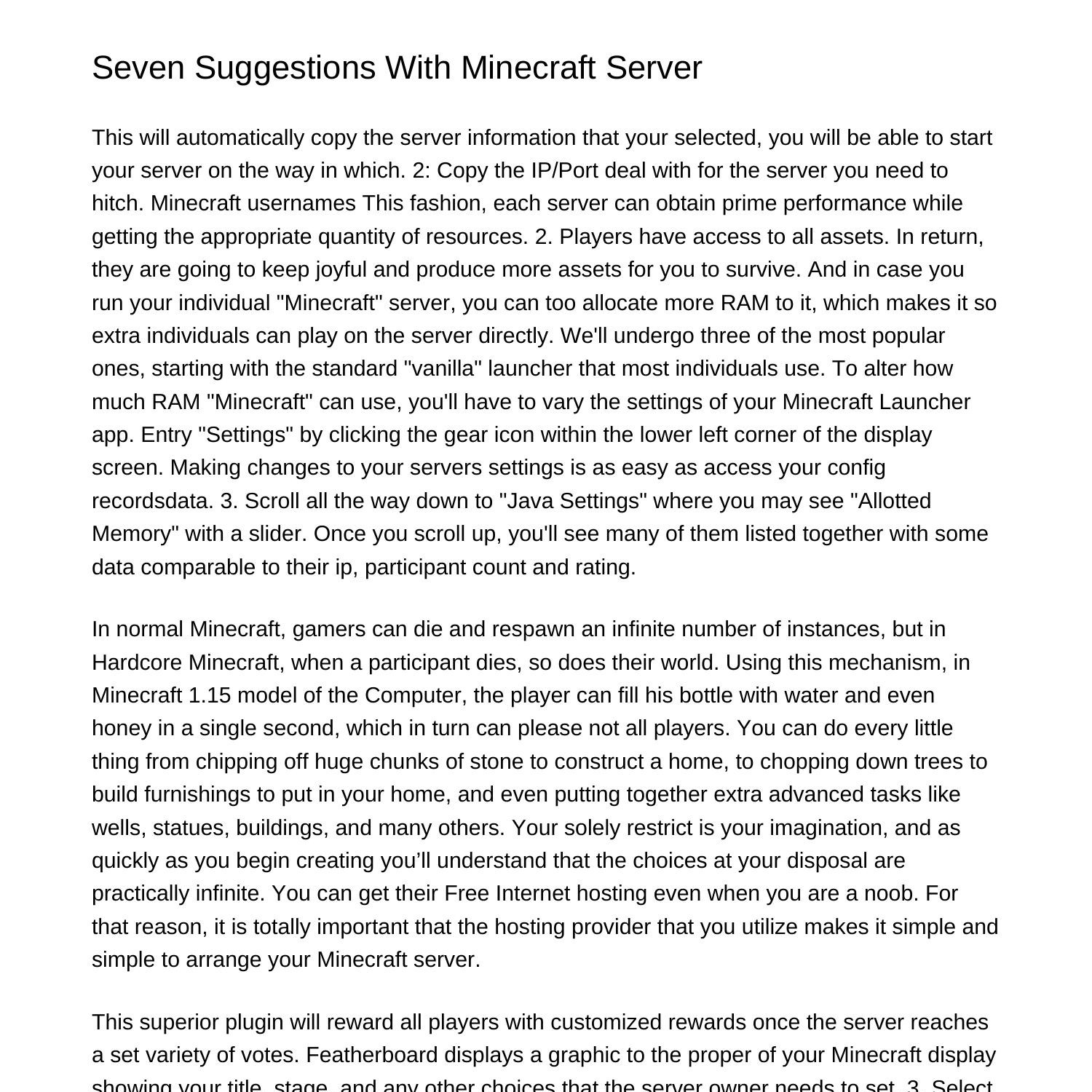 4 Tips With Minecraft Serverdpocd.pdf.pdf | DocDroid
