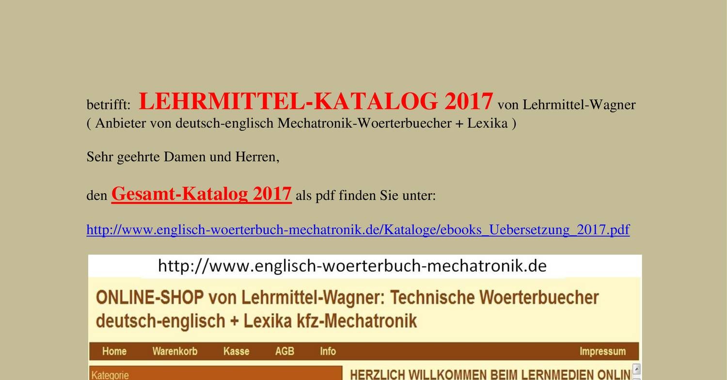 teaching materialcatalog germanenglish dictionary electrical