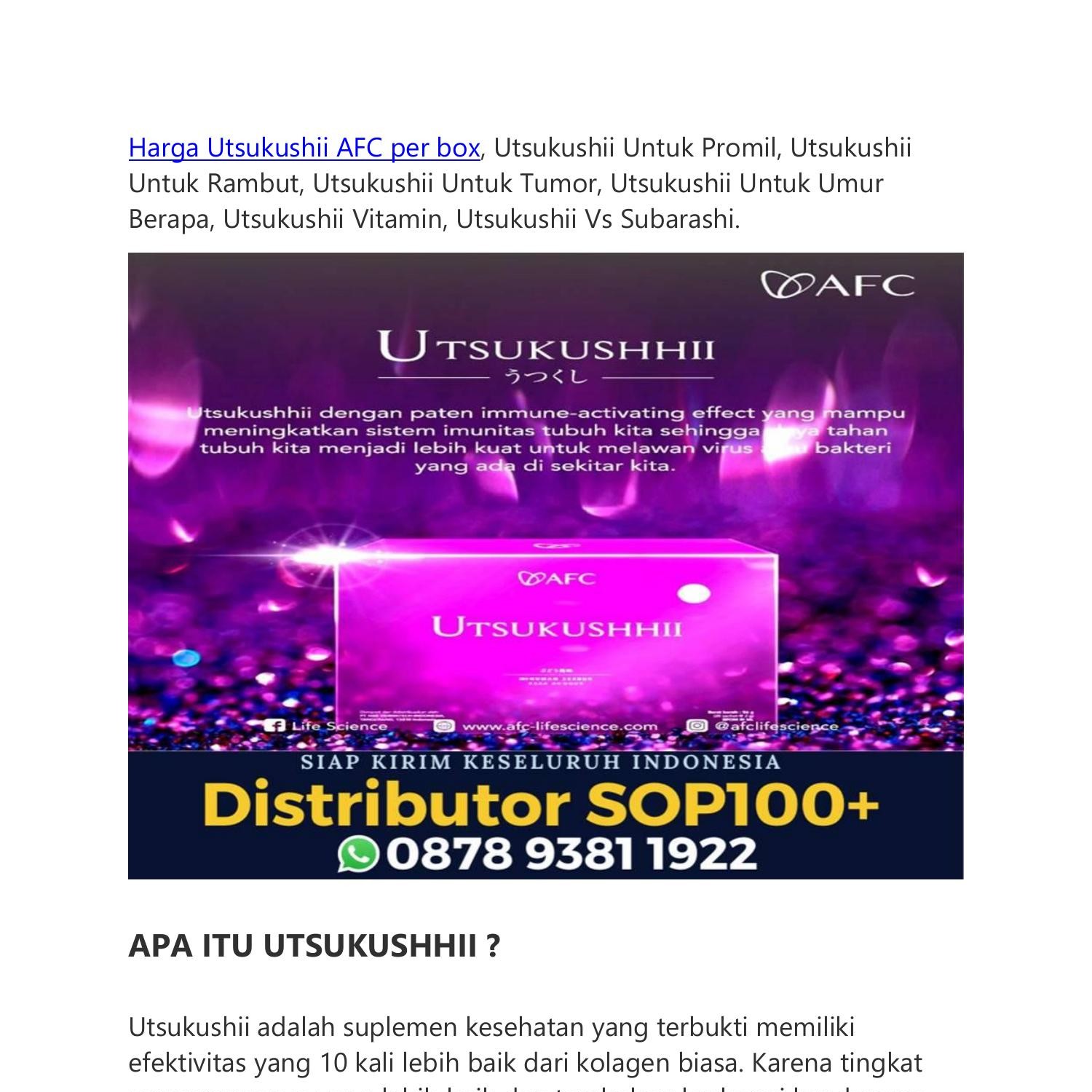 Manfaat Utsukushii Afc Pdf Docdroid