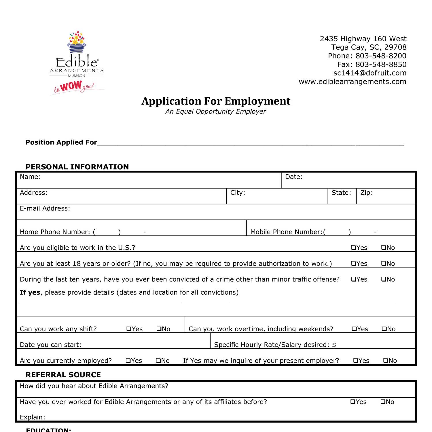 Application For Employment Edible Arrangements 1414.pdf DocDroid
