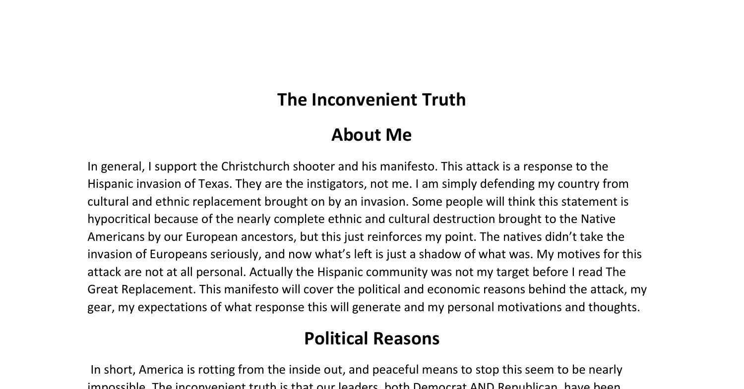 an inconvenient truth essay