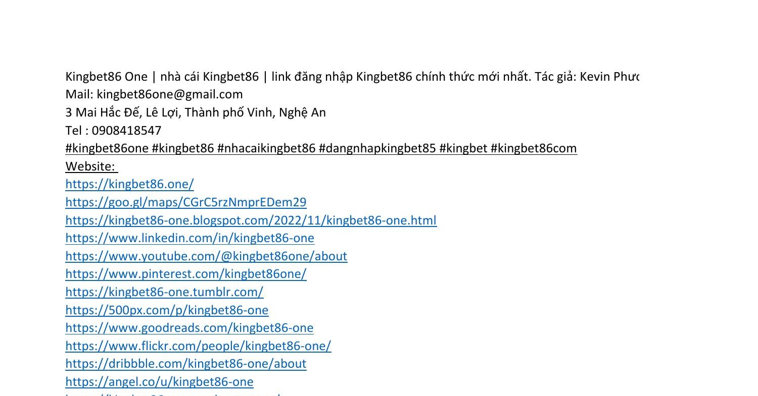 Kingbet86 - Khám Phá Thế Giới Cá Cược Đỉnh Cao