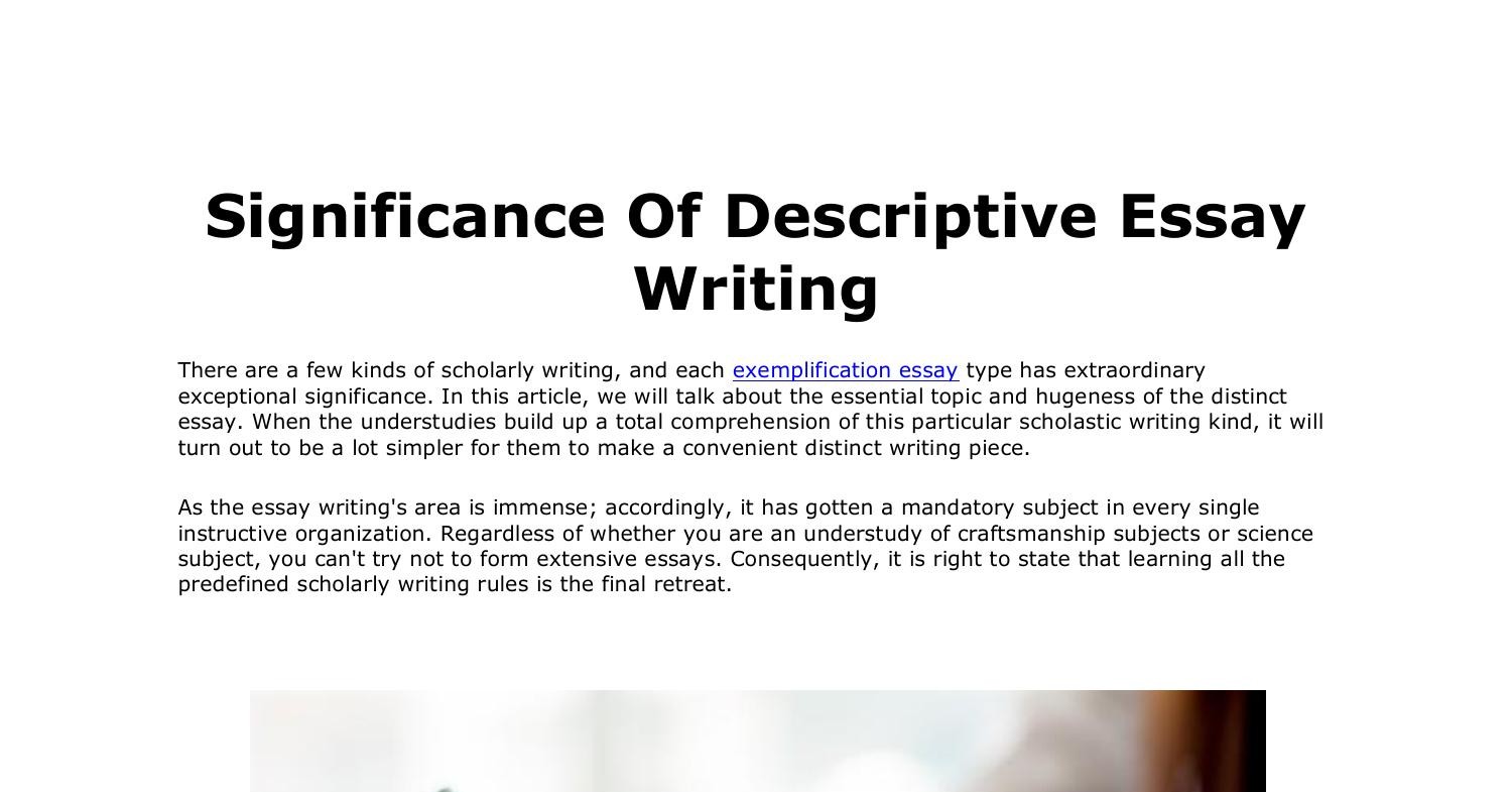 Significance Of Descriptive Essay Writing.pdf  DocDroid