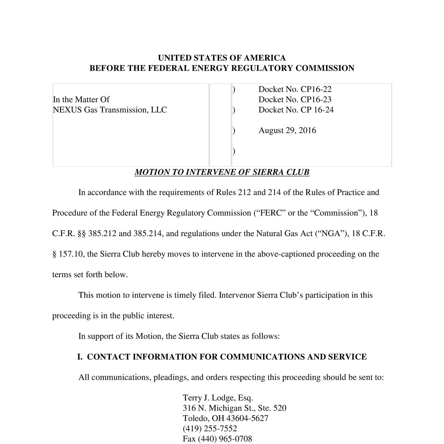 Motion to Intervene SIERRA CLUB.pdf | DocDroid