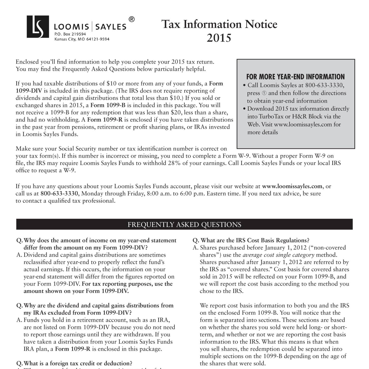 Loomis Sayles Funds 2015 Tax Guide.pdf DocDroid
