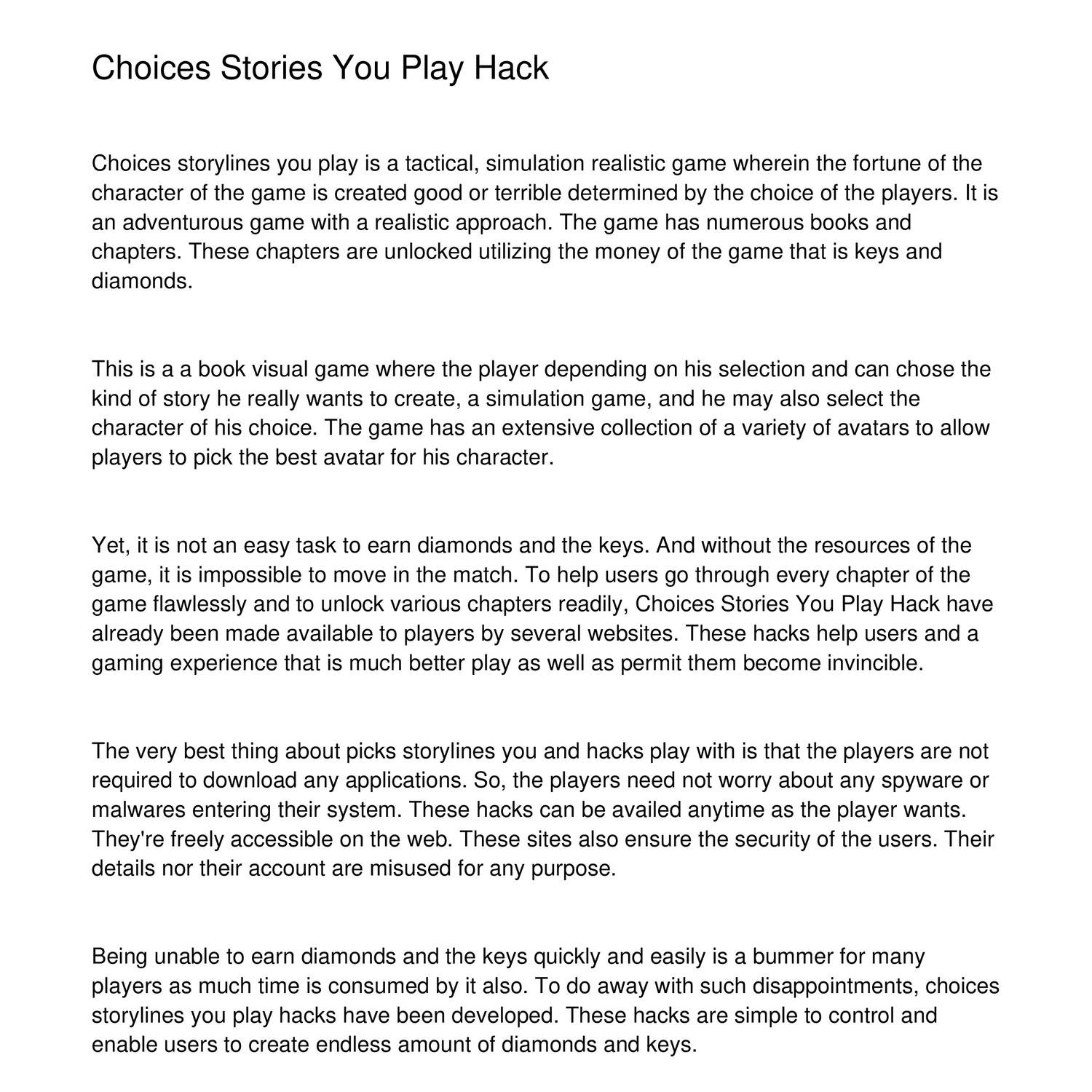 Choices Stories You Play Hackazcaz Pdf Docdroid