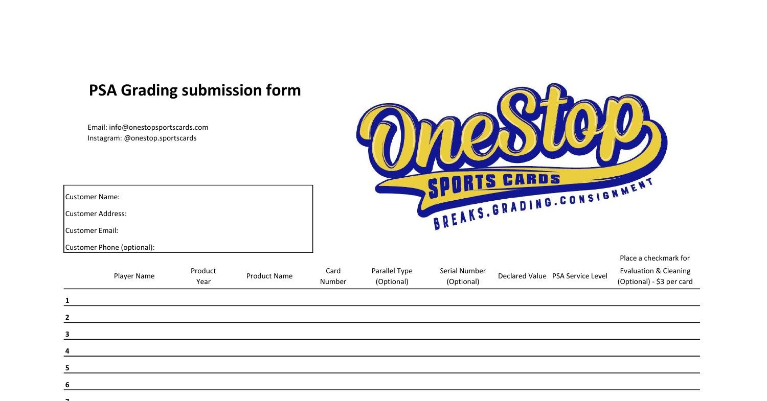 One Stop PSA Grading Form.pdf DocDroid