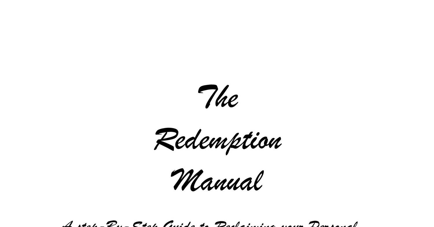 The Commercial Redmption Manual - by Robert D. Sparkman.pdf | DocDroid