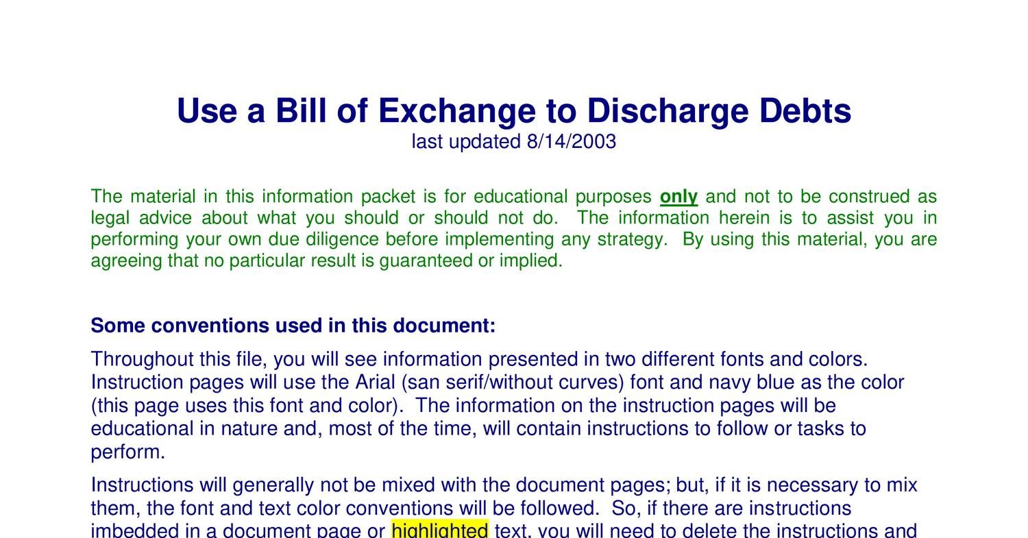 Use a Bill of Exchange to Discharge Debts.pdf DocDroid