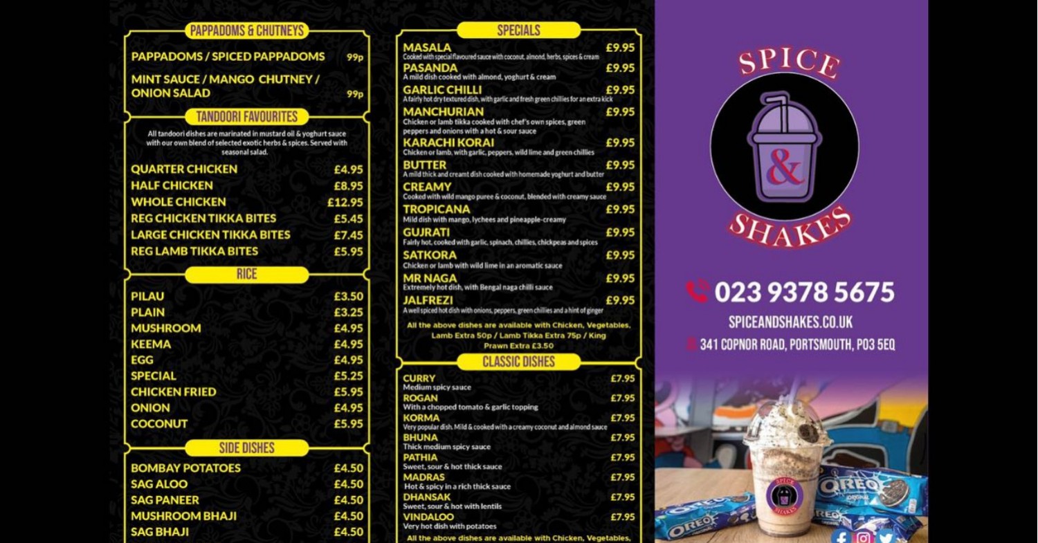 SPICE AND SHAKES MENU PDF.pdf | DocDroid