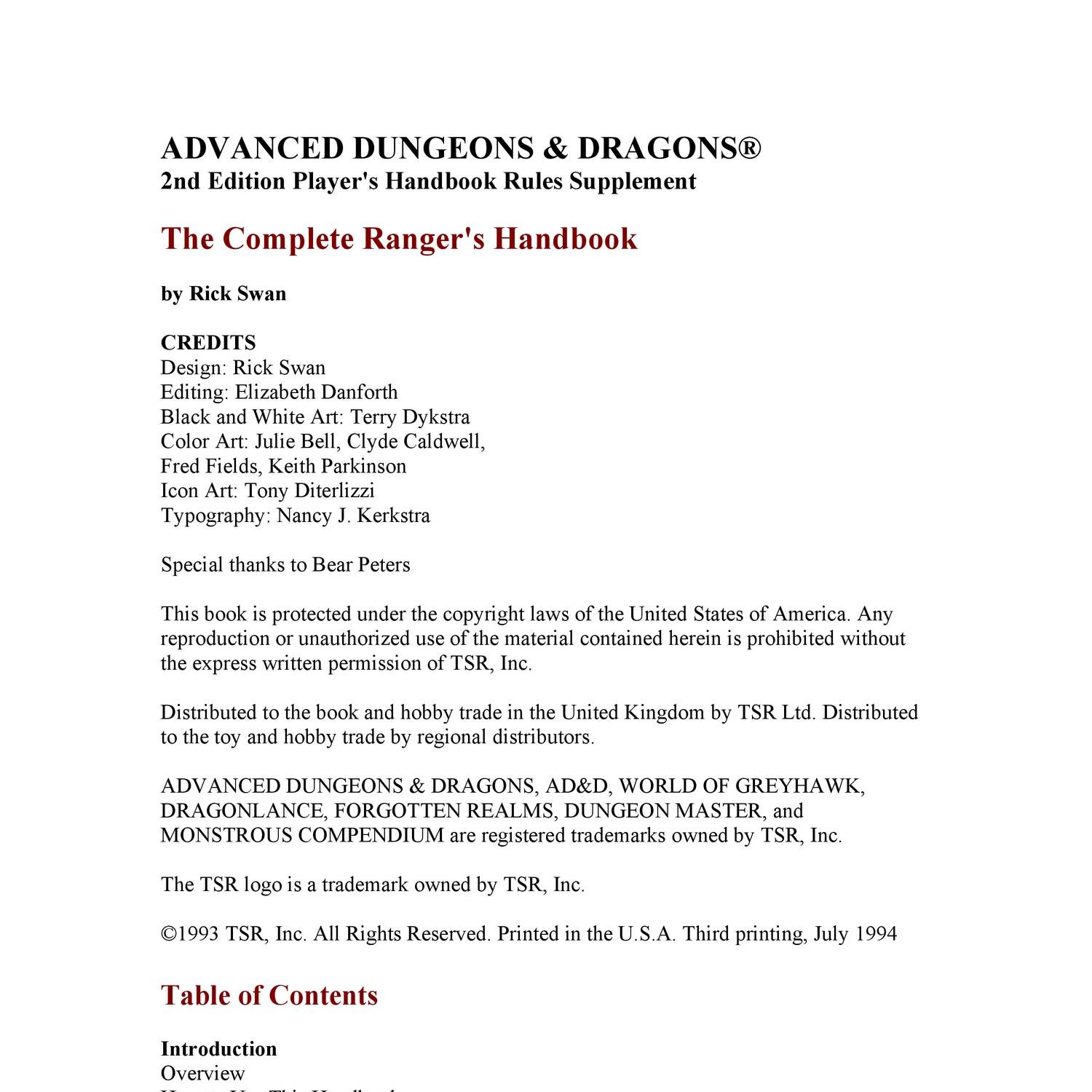 The Complete Ranger's Handbook.rtf | DocDroid