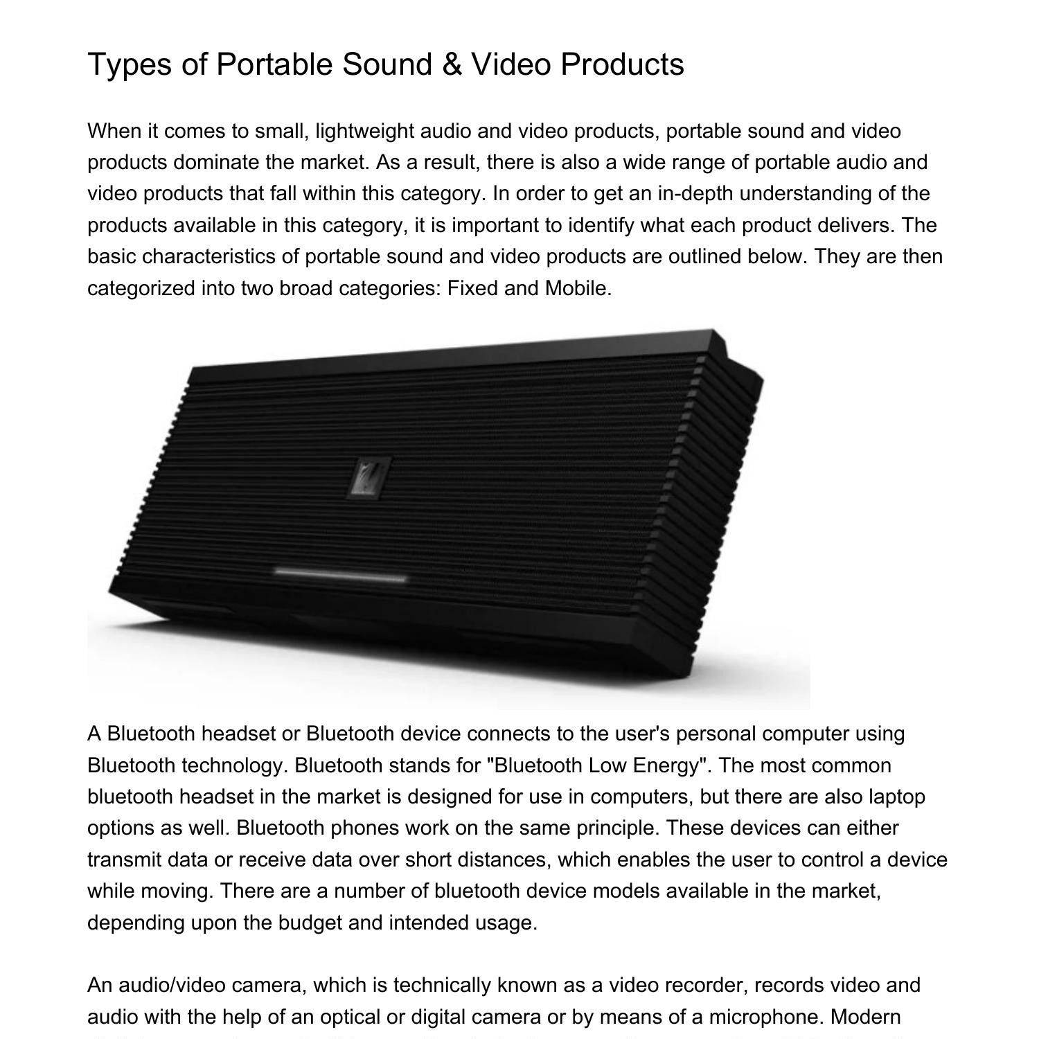 Types of Portable Sound Video Productsdxqps.pdf.pdf DocDroid