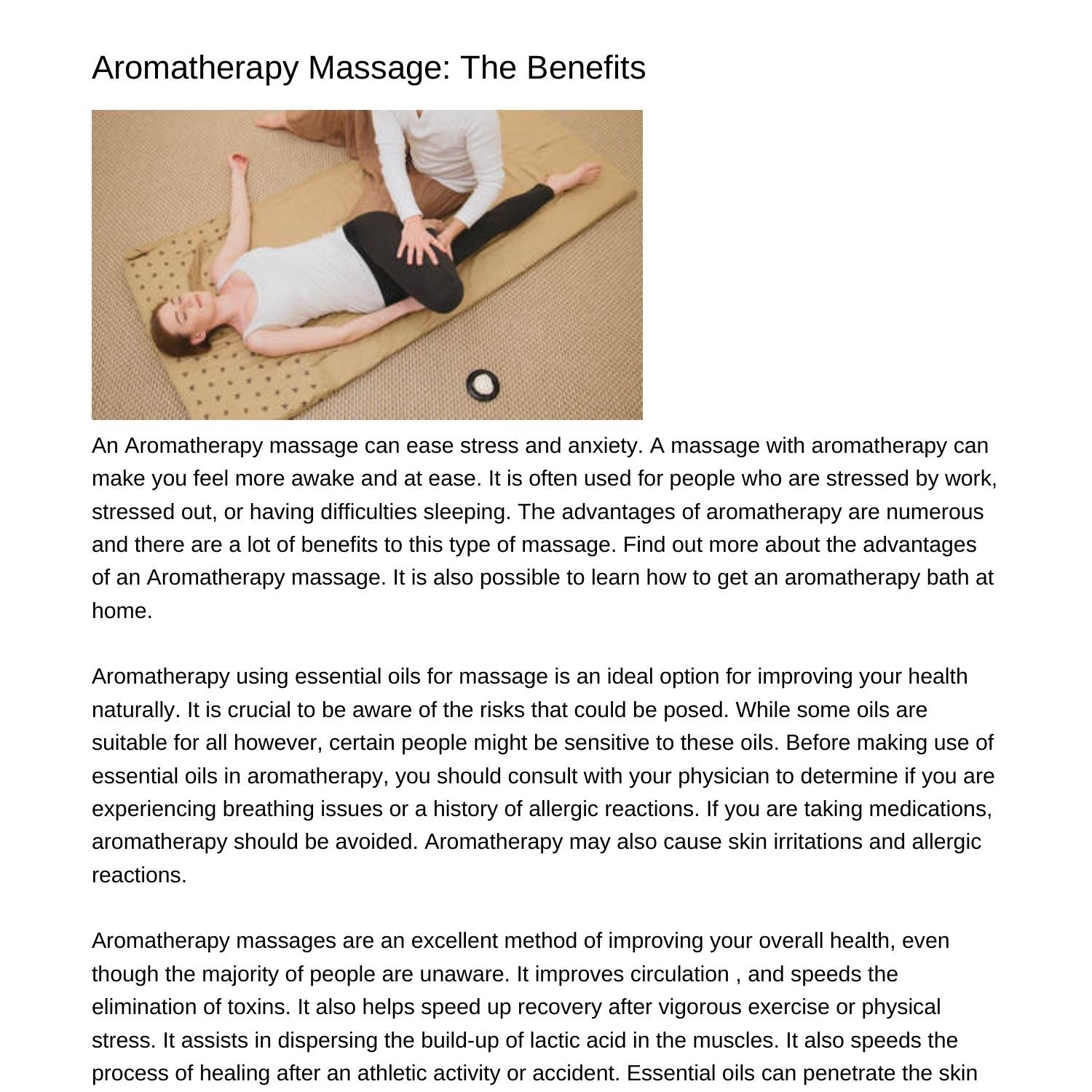 Aromatherapy Massage The Benefitsdjrgj.pdf.pdf DocDroid