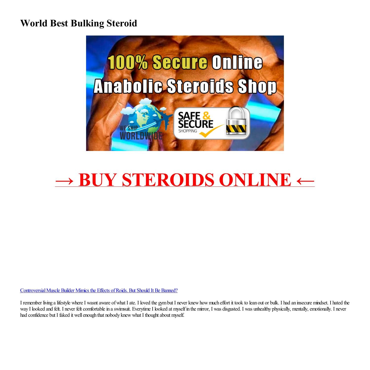 World Best Bulking Steroid-html.pdf | DocDroid