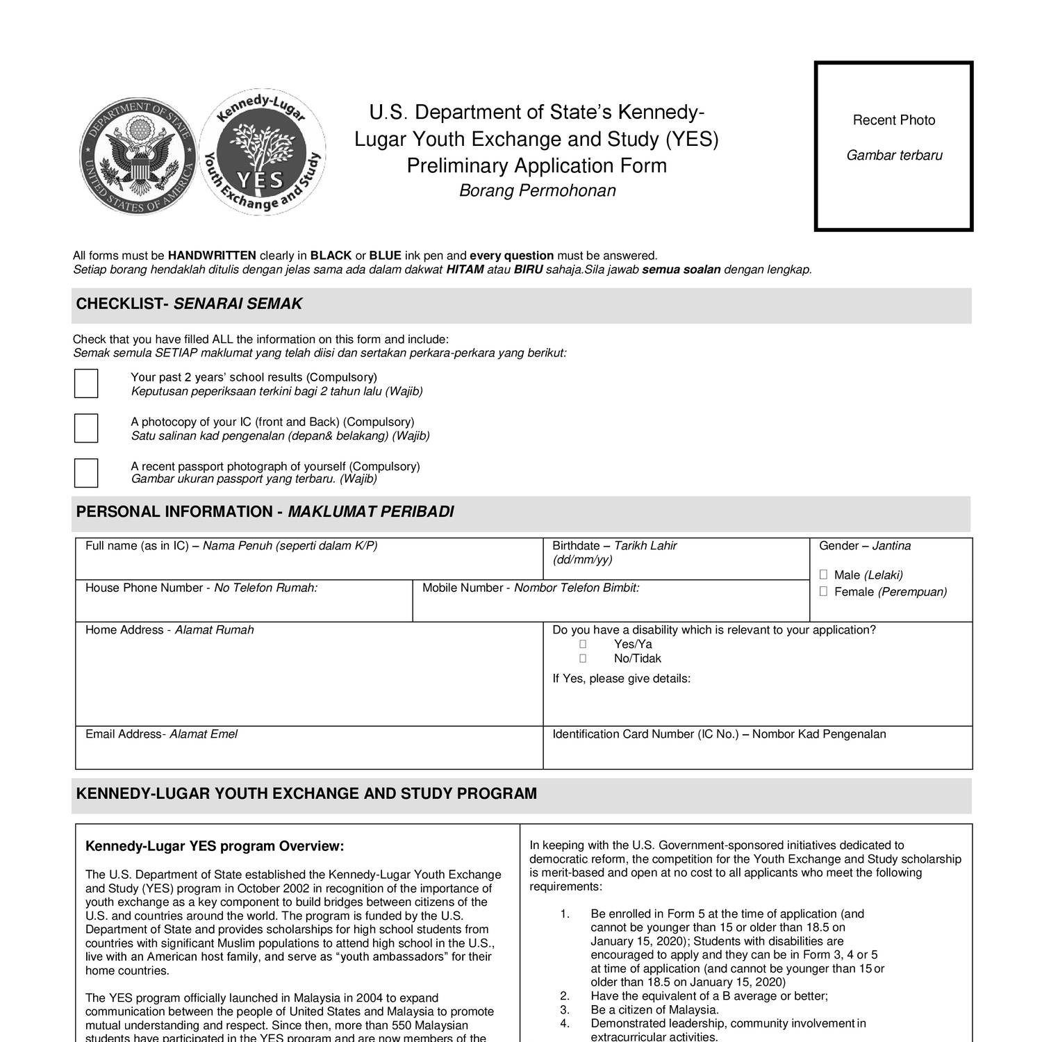 YES - Preliminary application form 2020.pdf | DocDroid