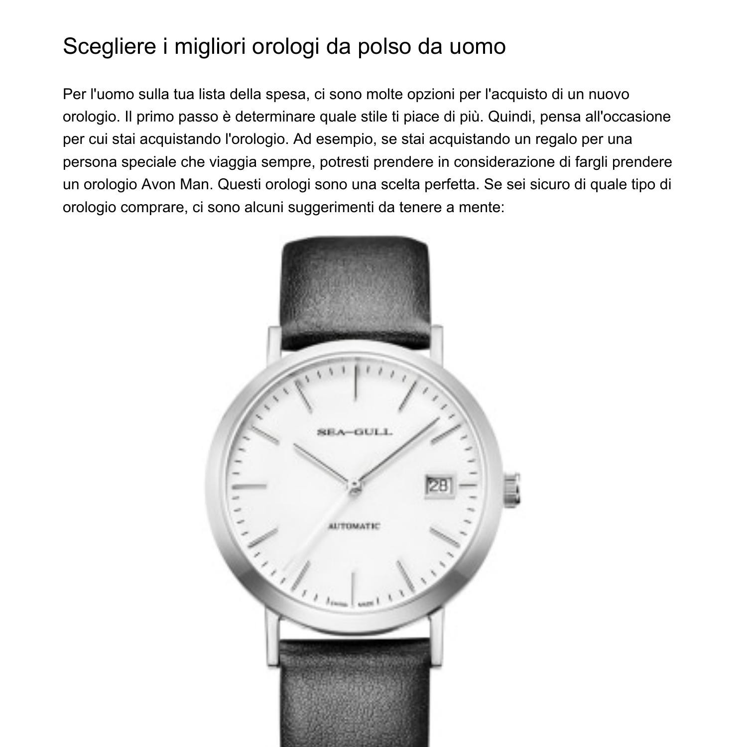 Scegliere i migliori orologi da polso da uomohtnot.pdf.pdf | DocDroid