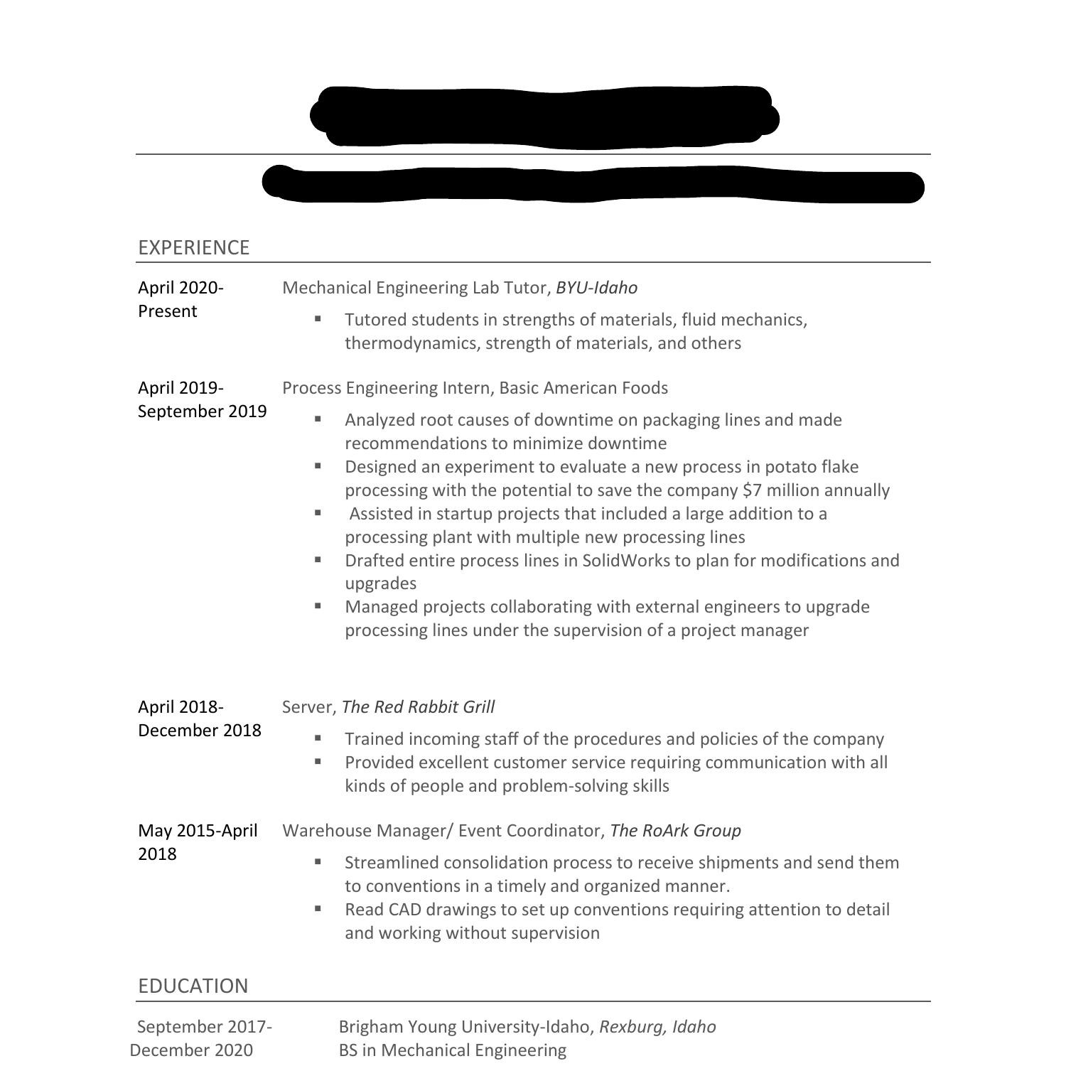 resume template pdf reddit