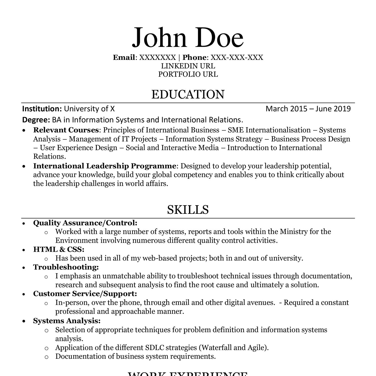 write a resume reddit