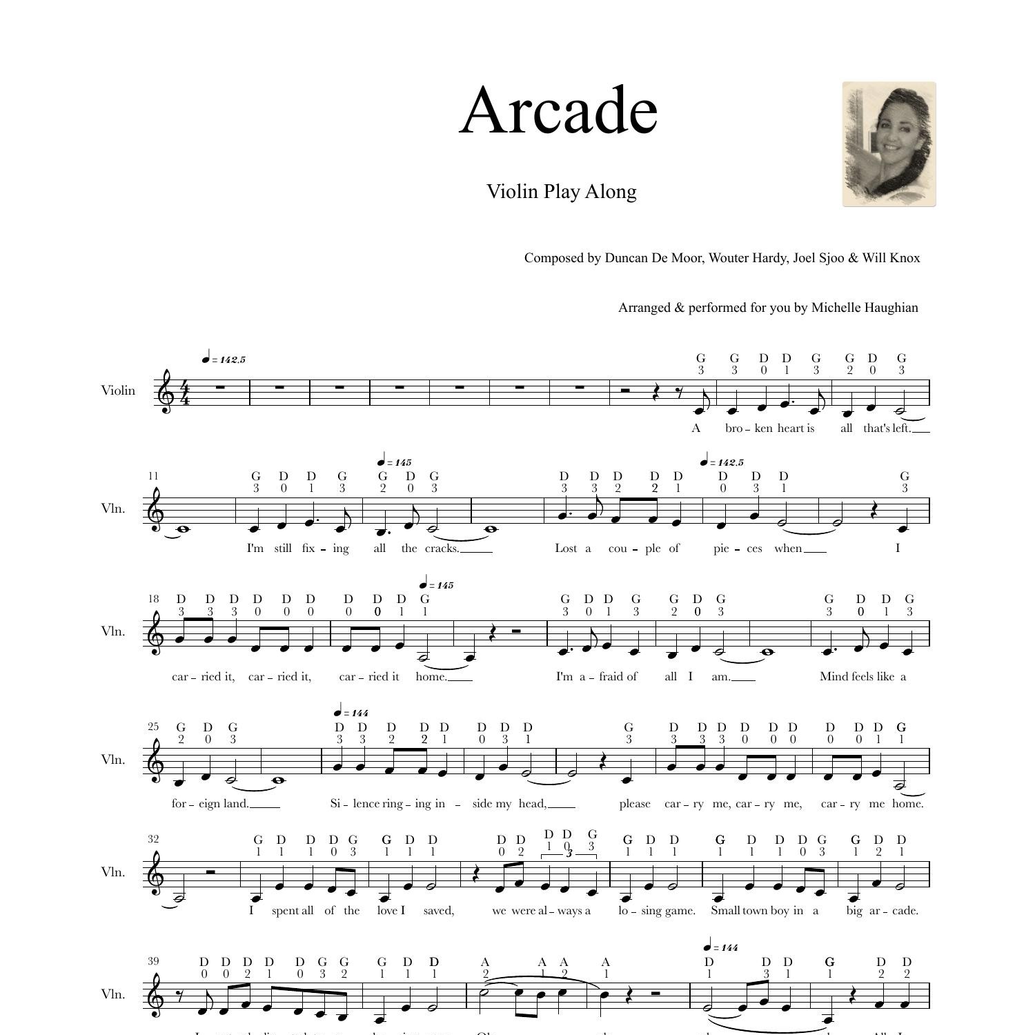 Arcade _ Duncan Laurence (Violin Play Along).pdf | DocDroid