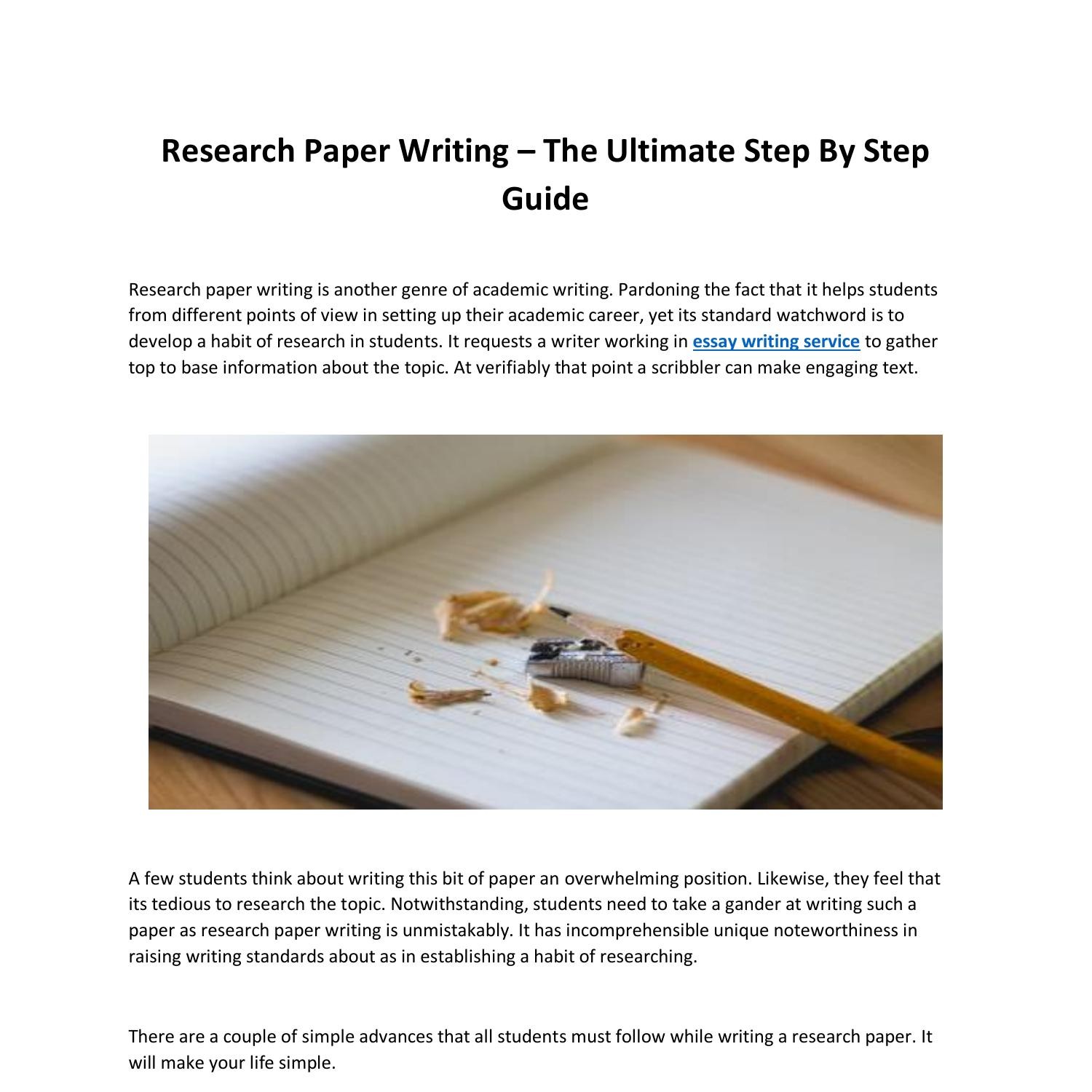 methods in writing a research paper