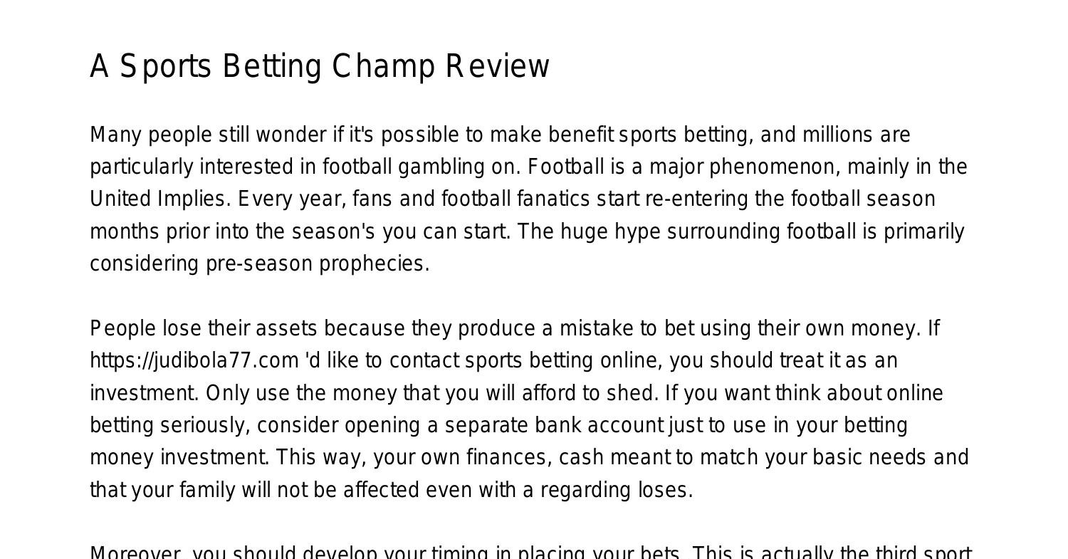 A Sports Betting Champ Reviewqqdon.pdf.pdf DocDroid