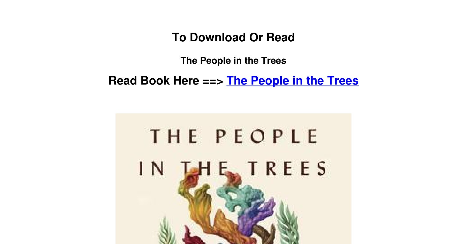 DOWNLOAD EPUB The People in the Trees BY Hanya Yanagihara.pdf | DocDroid