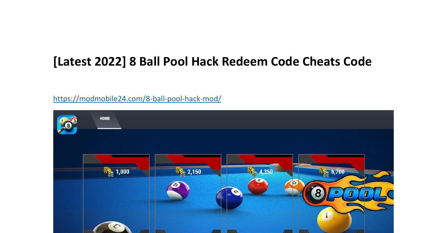 8 Ball Pool Cheats & Cheat Codes - Cheat Code Central