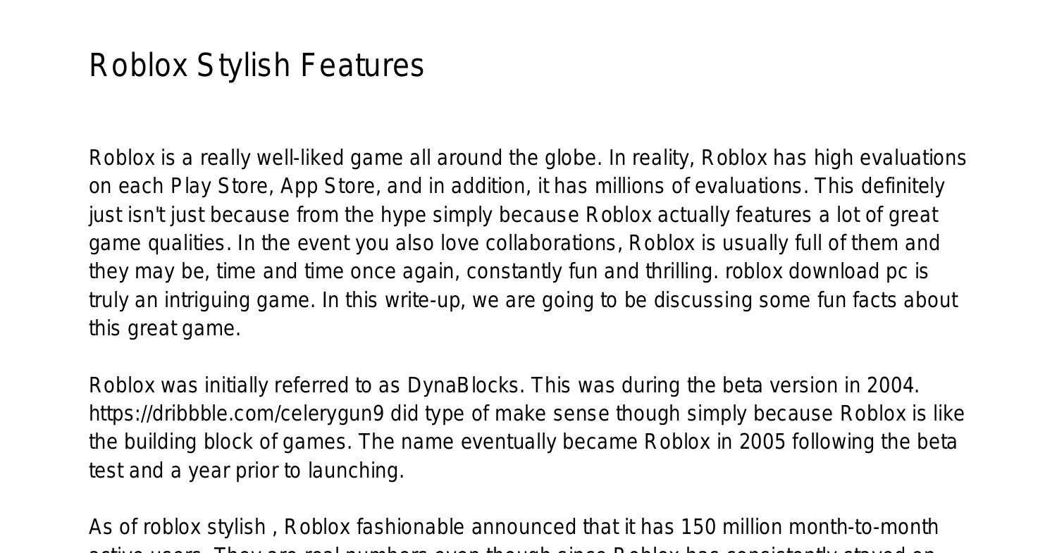 Roblox Stylish Fandomjshkt.pdf.pdf DocDroid