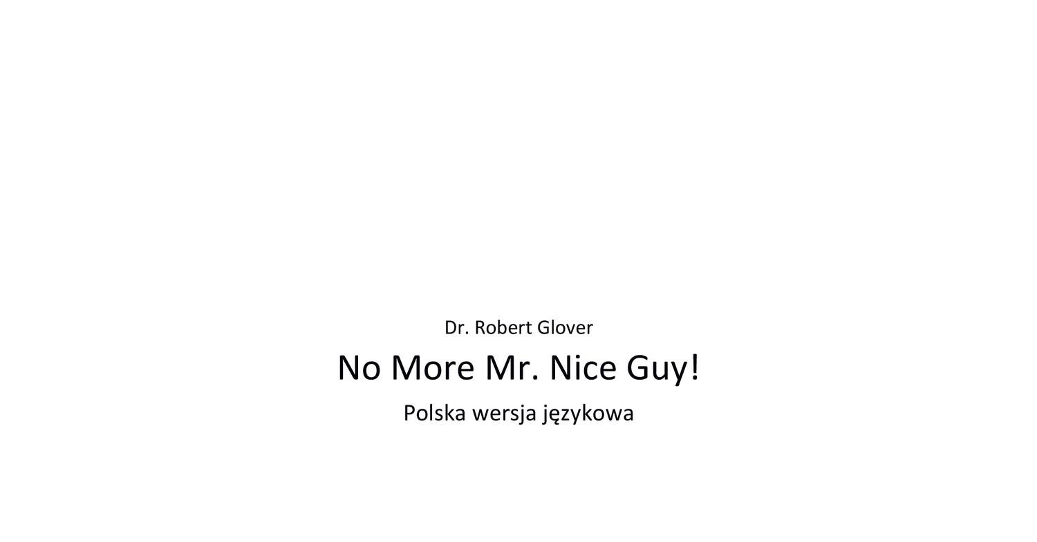 No More Mr Nice Guy Pdf Po Polsku