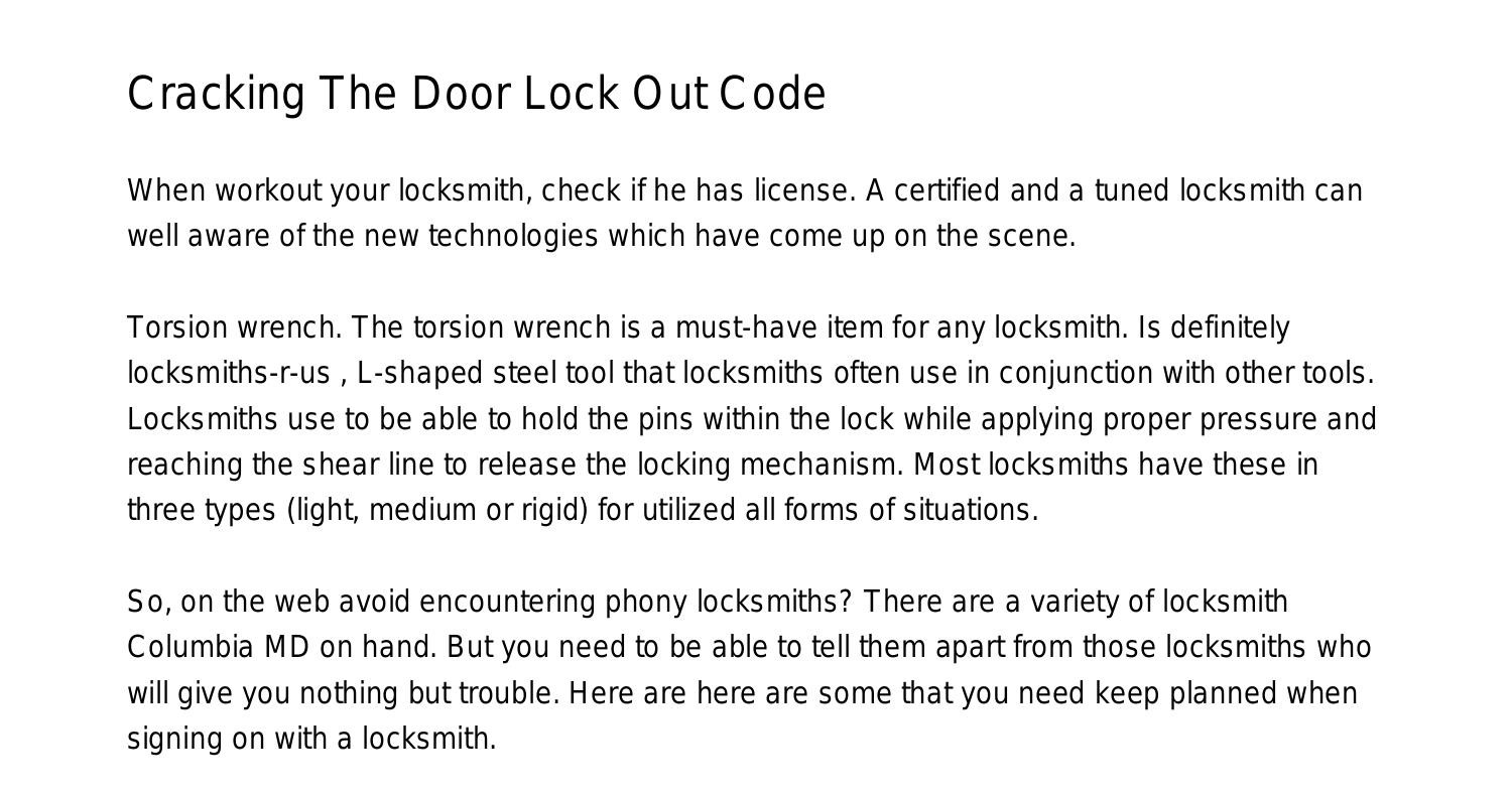 10 Incredible Lock Smith Near Me Examplesctxkf pdf pdf DocDroid