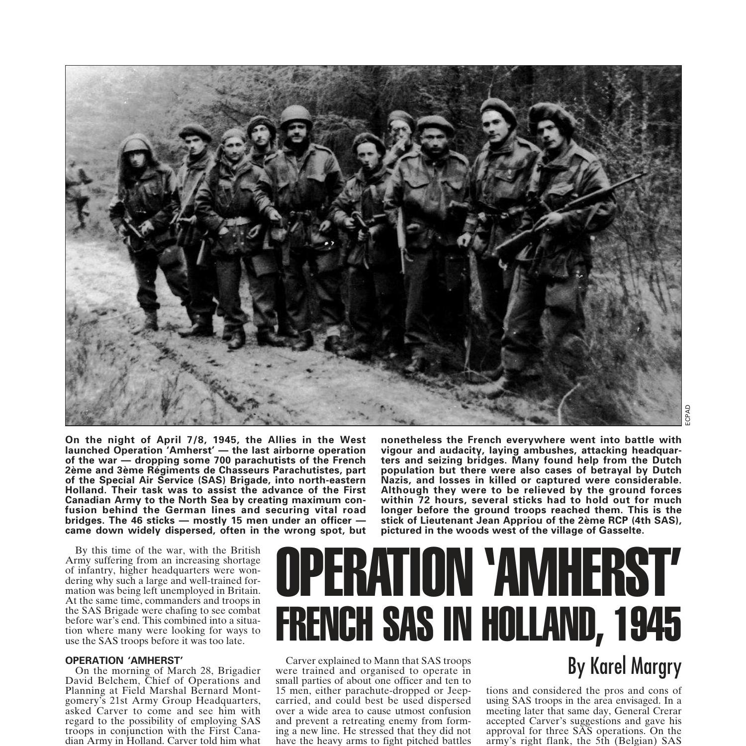 OPERATION ‘AMHERST’ FRENCH SAS IN HOLLAND, 1945 After The Battle 185