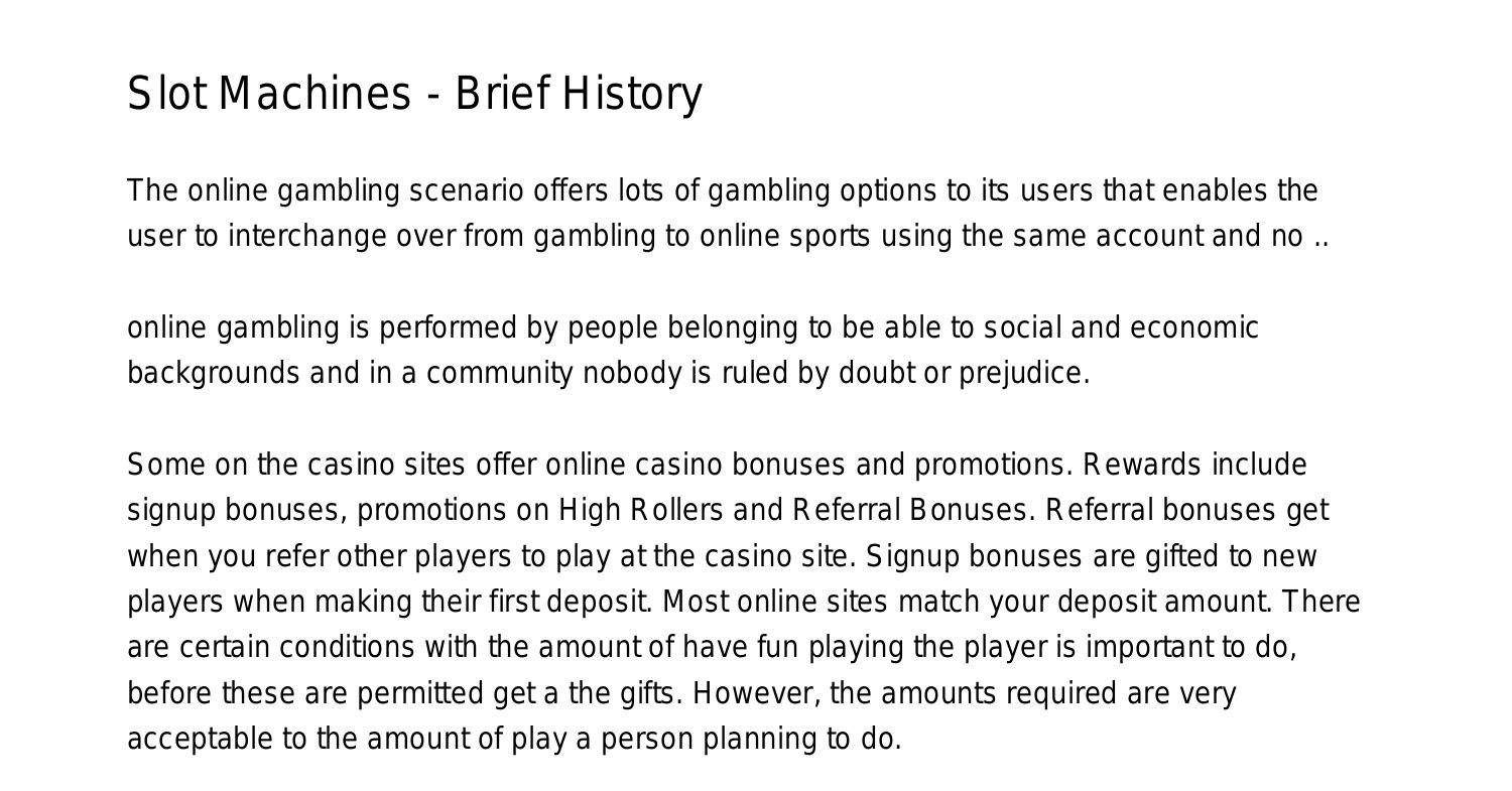 Slot Machines Brief Historyljlnv.pdf.pdf DocDroid