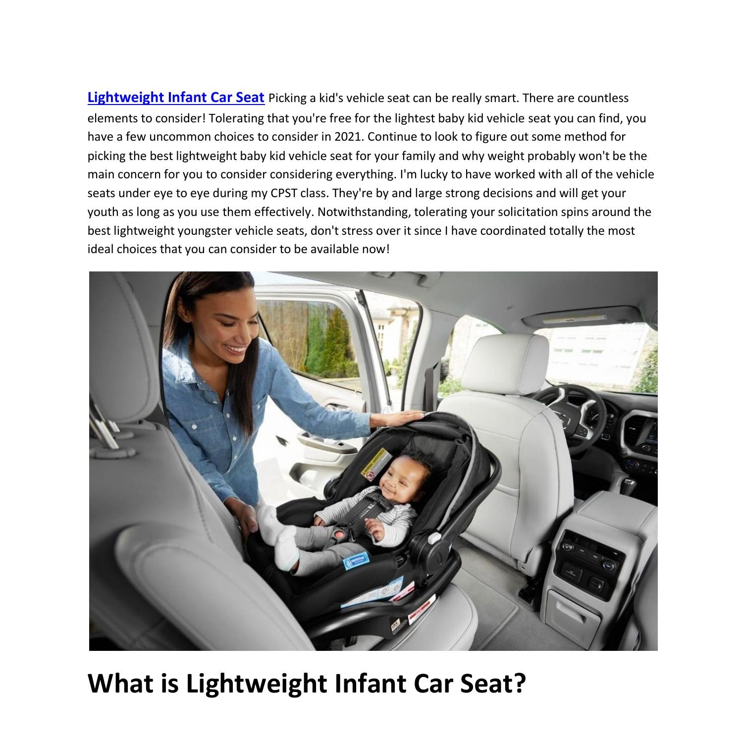 Lightweight Infant Car Seat Reviews 2022.pdf DocDroid