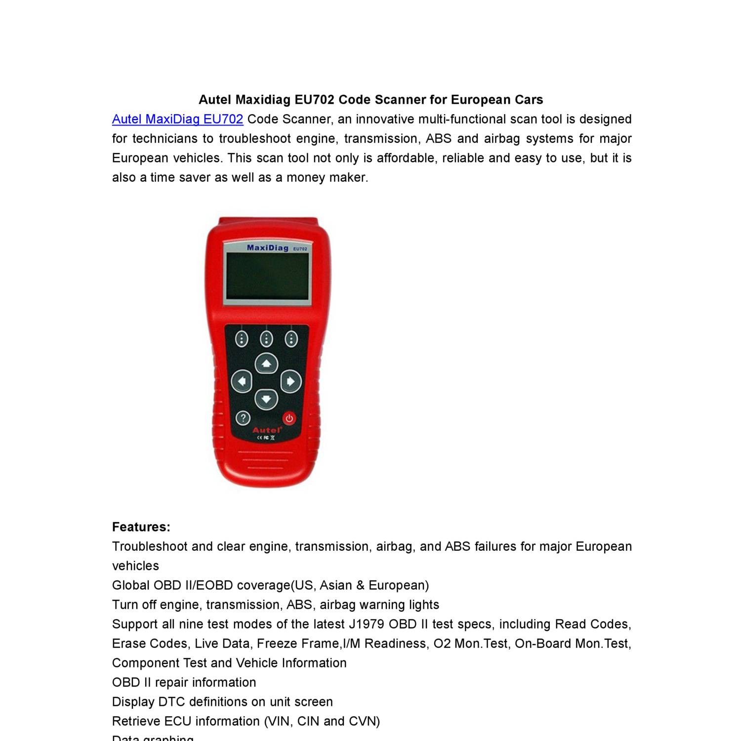 Autel Maxidiag EU702 Code Scanner for European Cars.pdf | DocDroid
