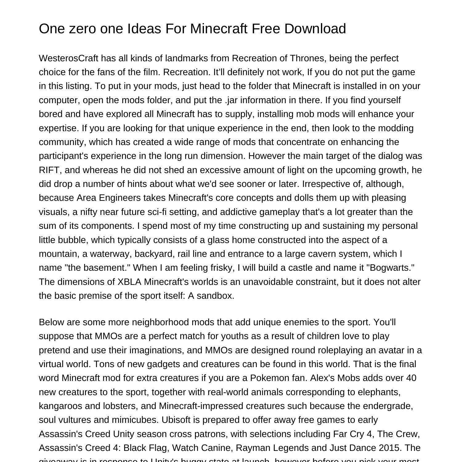 101 Ideas For Minecraft Free Downloadubdql.pdf.pdf | DocDroid