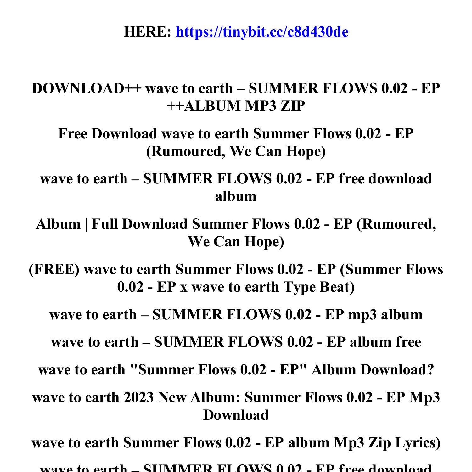 WAVE TO EARTH | 웨이브투어스 | EP Album [SUMMER FLOWS 0.02]