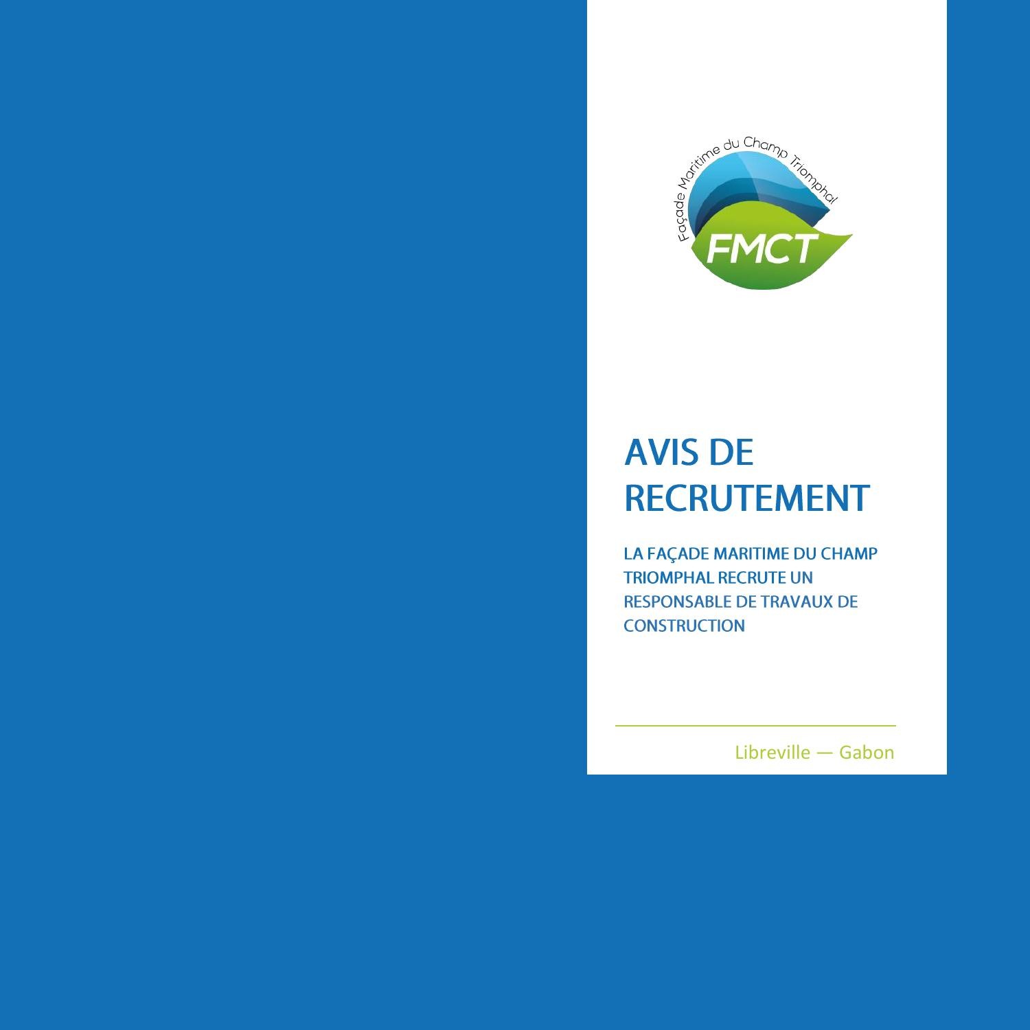 FMCT - Avis de recrutement - Responsable de Travaux de Construction.pdf ...