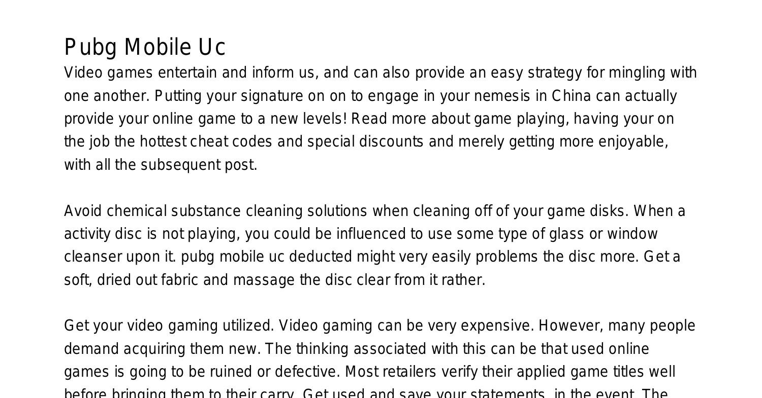 Cheats Game Strategy, PDF