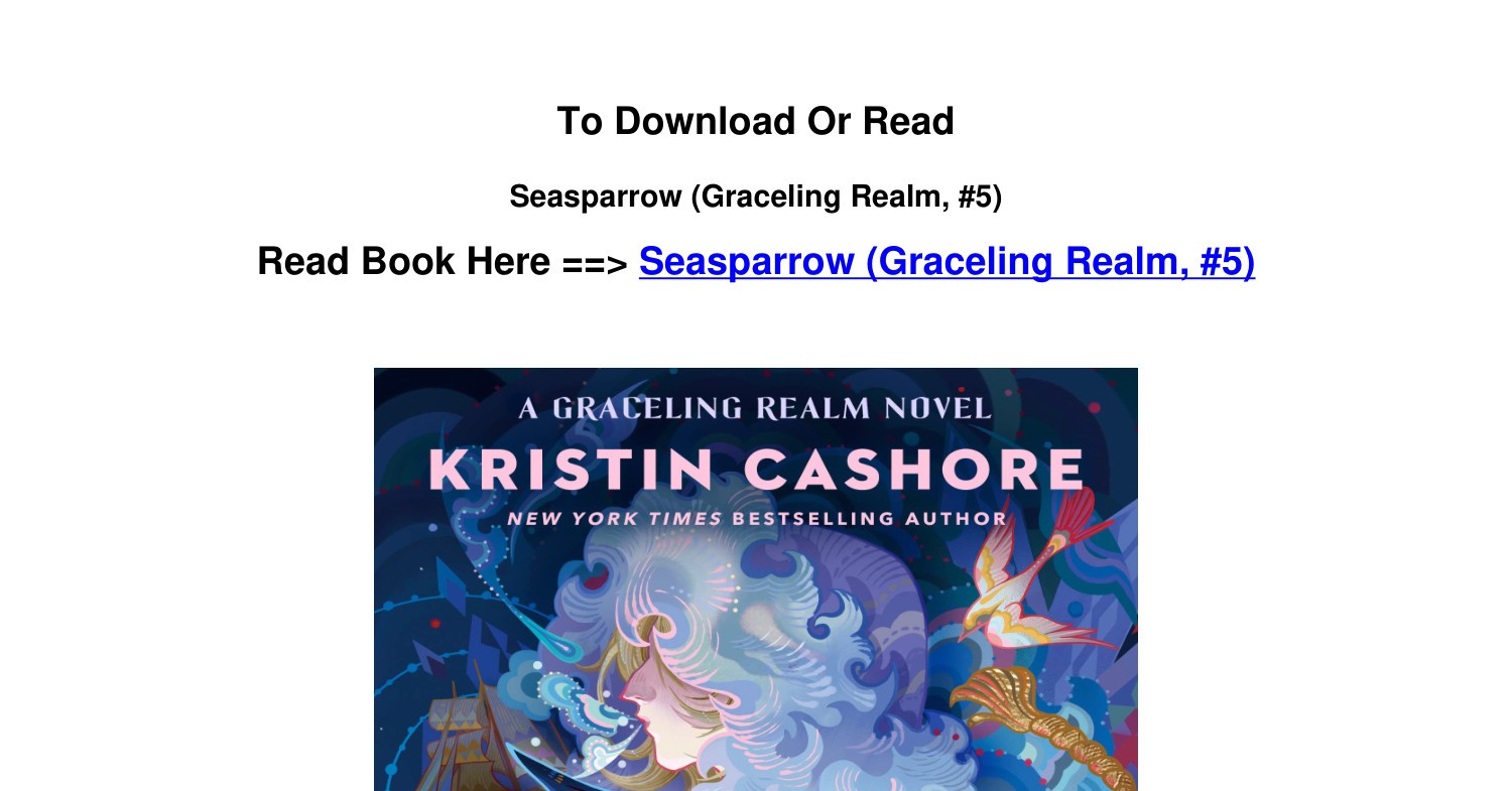DOWNLOAD PDF Seasparrow Graceling Realm 5 By Kristin Cashore.pdf | DocDroid