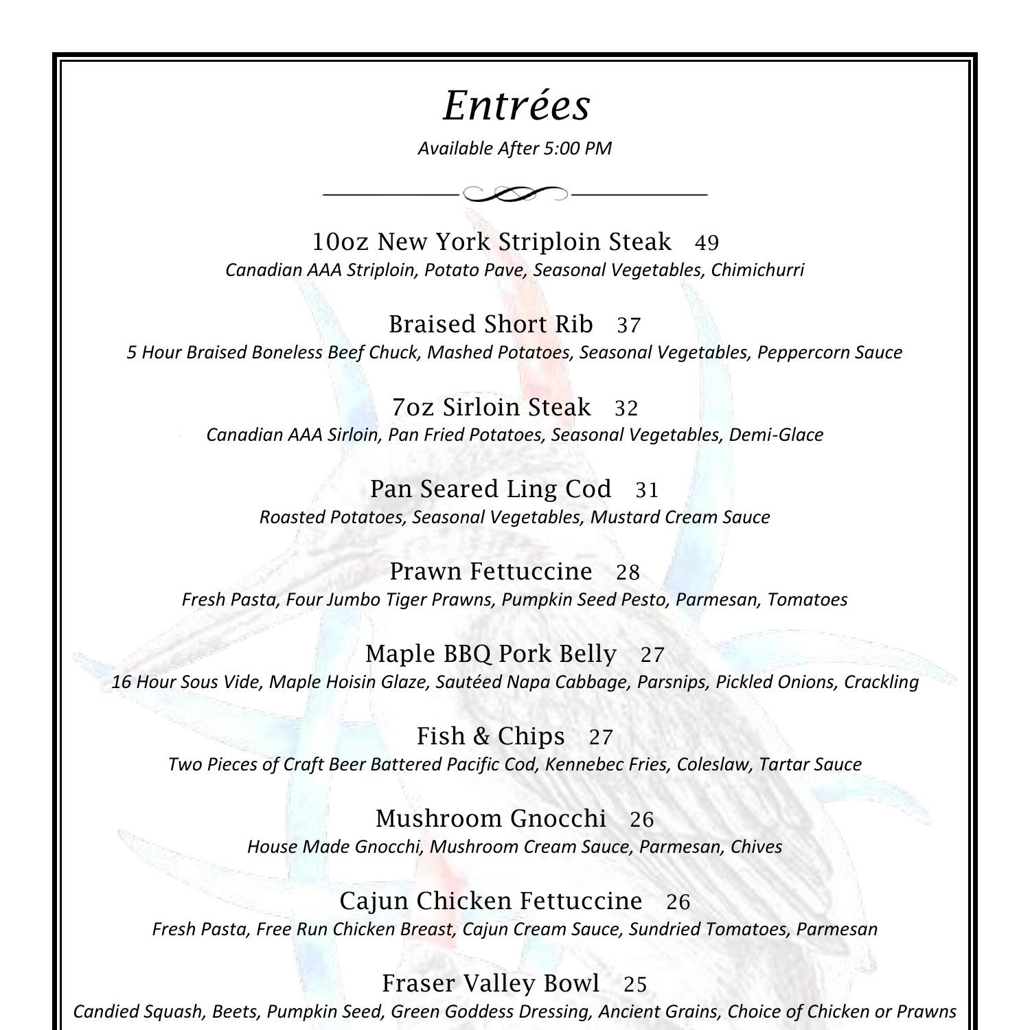 Dinner menu.pdf | DocDroid