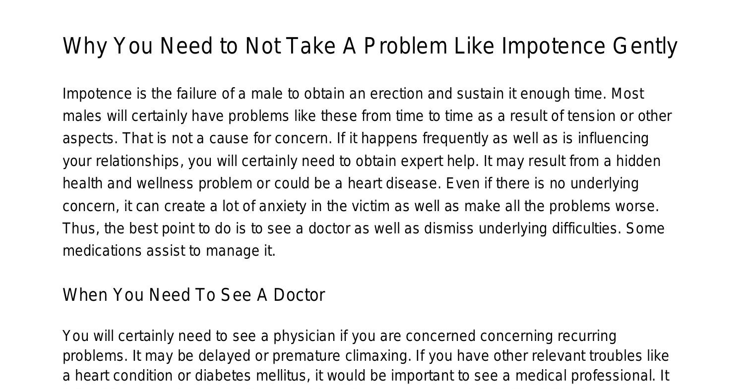 What Is Erectile Dysfunction And When You Should See A Physicianftmfc