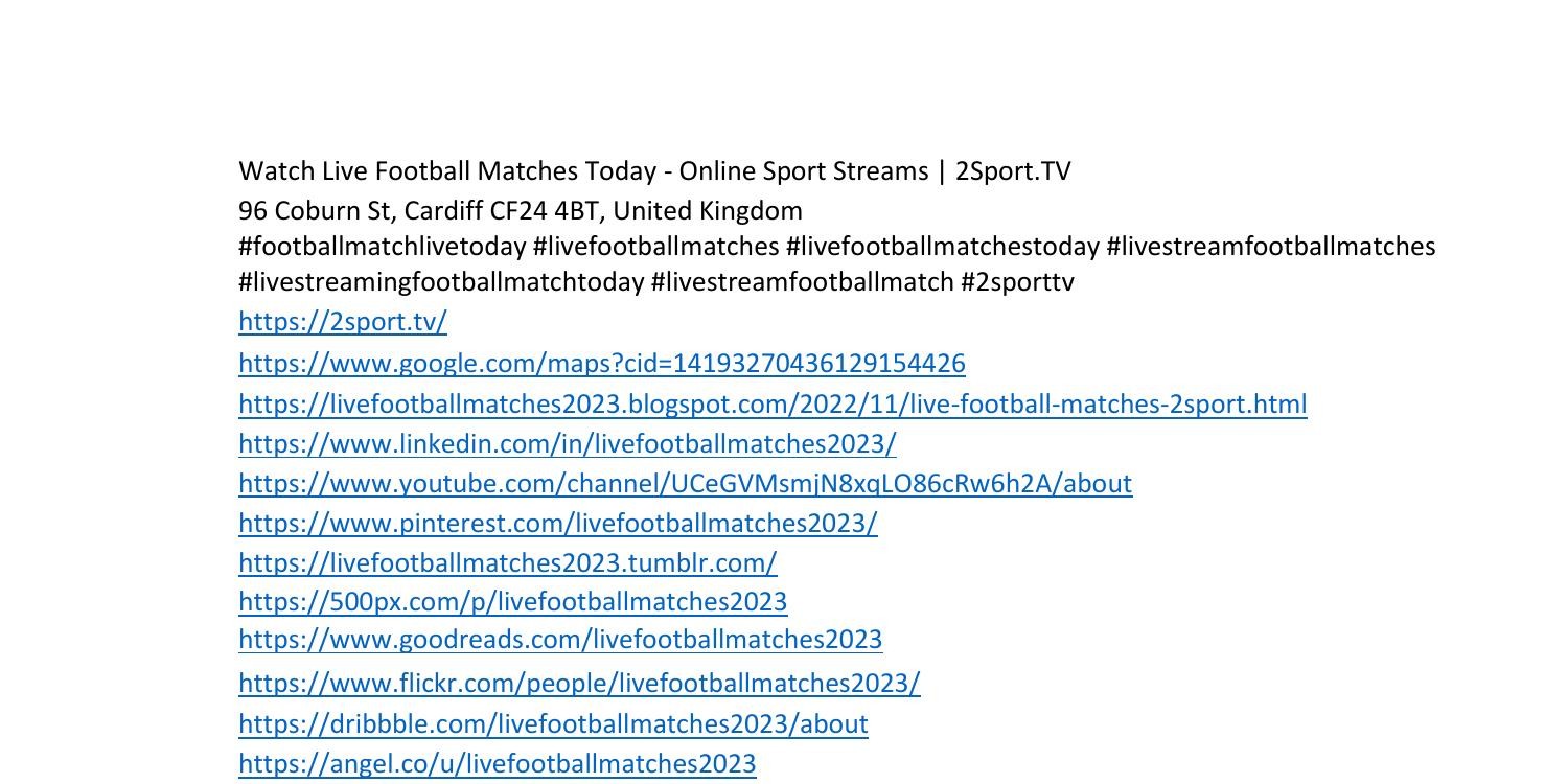Watch Live Football Matches Today.docx DocDroid
