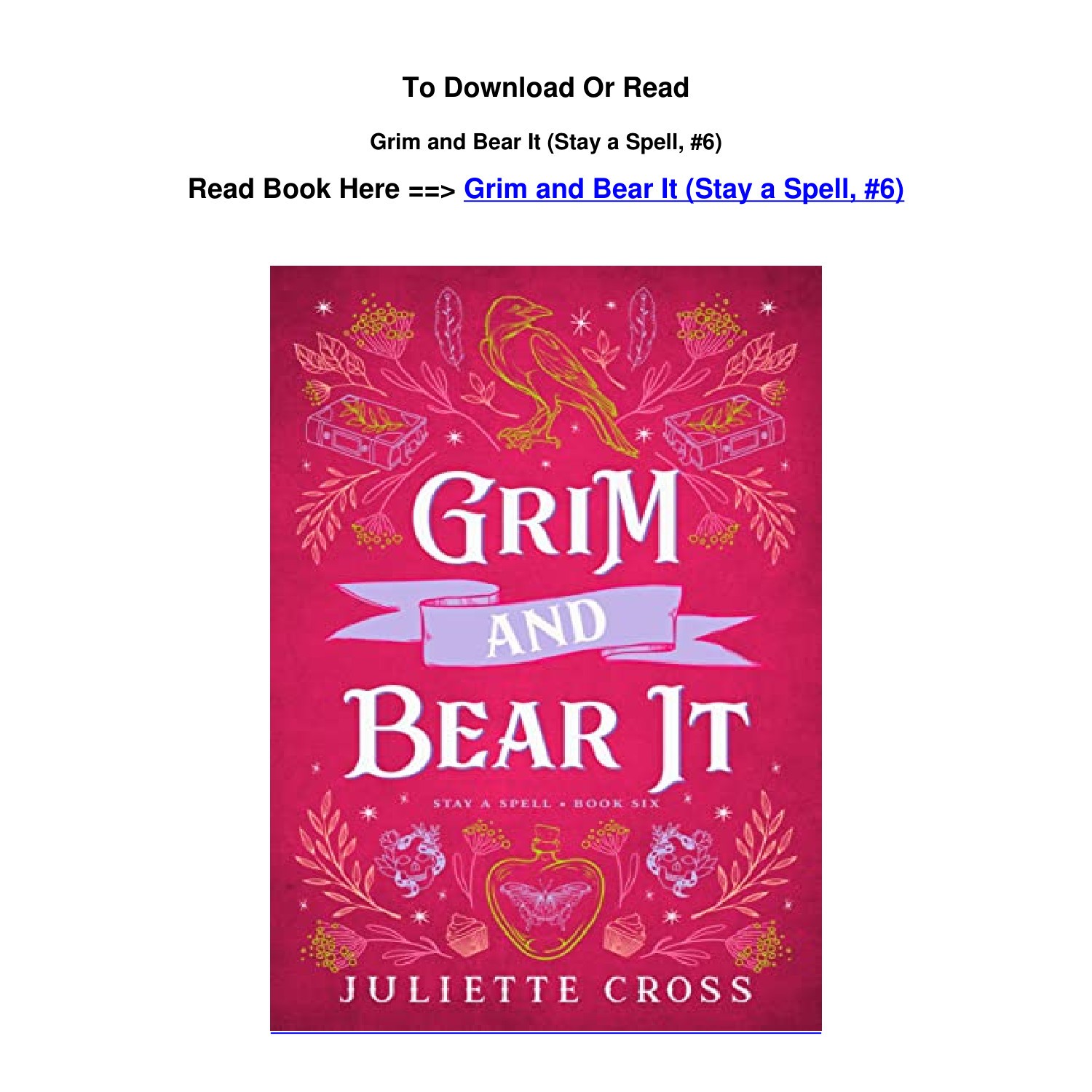 EPUB download Grim and Bear It Stay a Spell 6