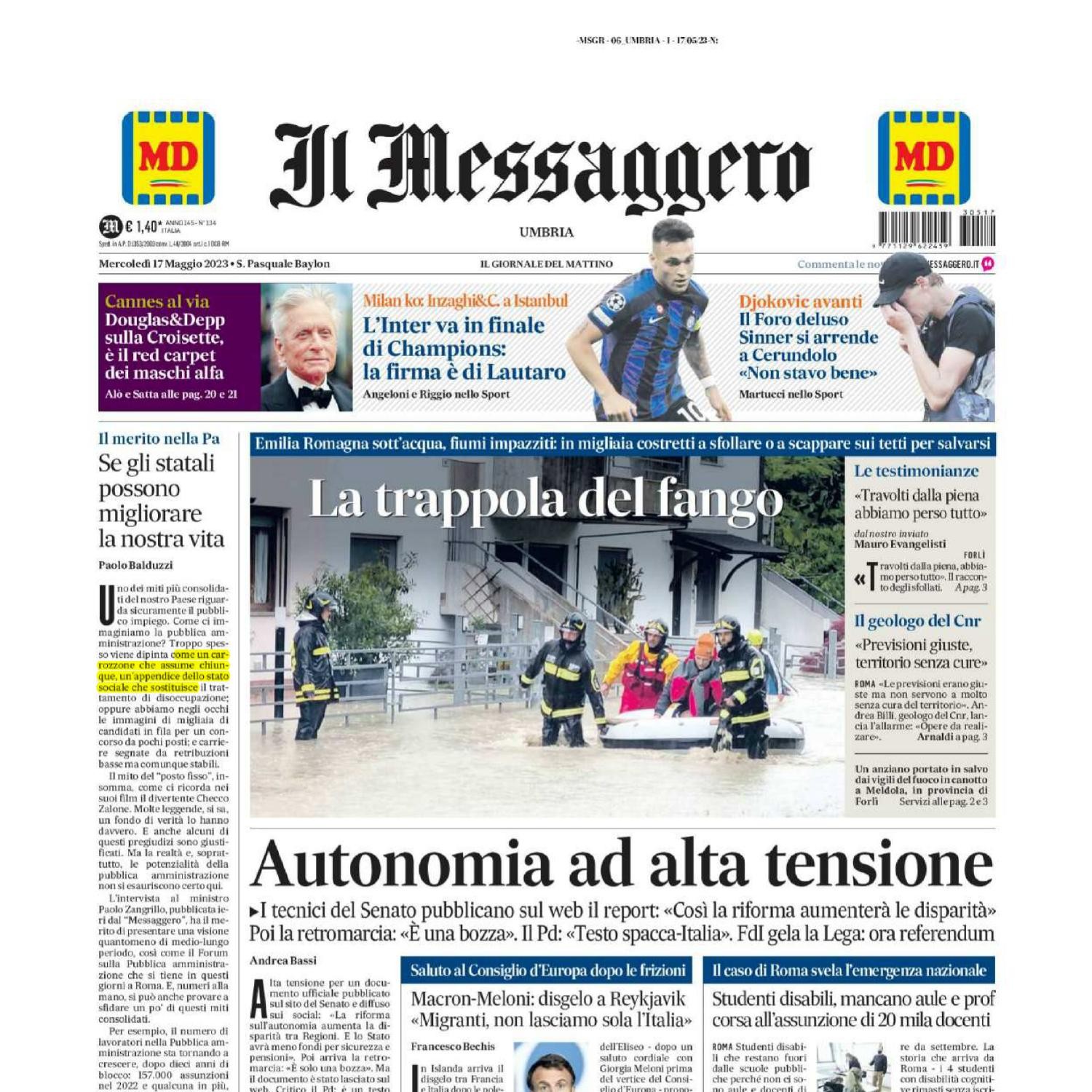 giornali di oggi rassegna stampa
